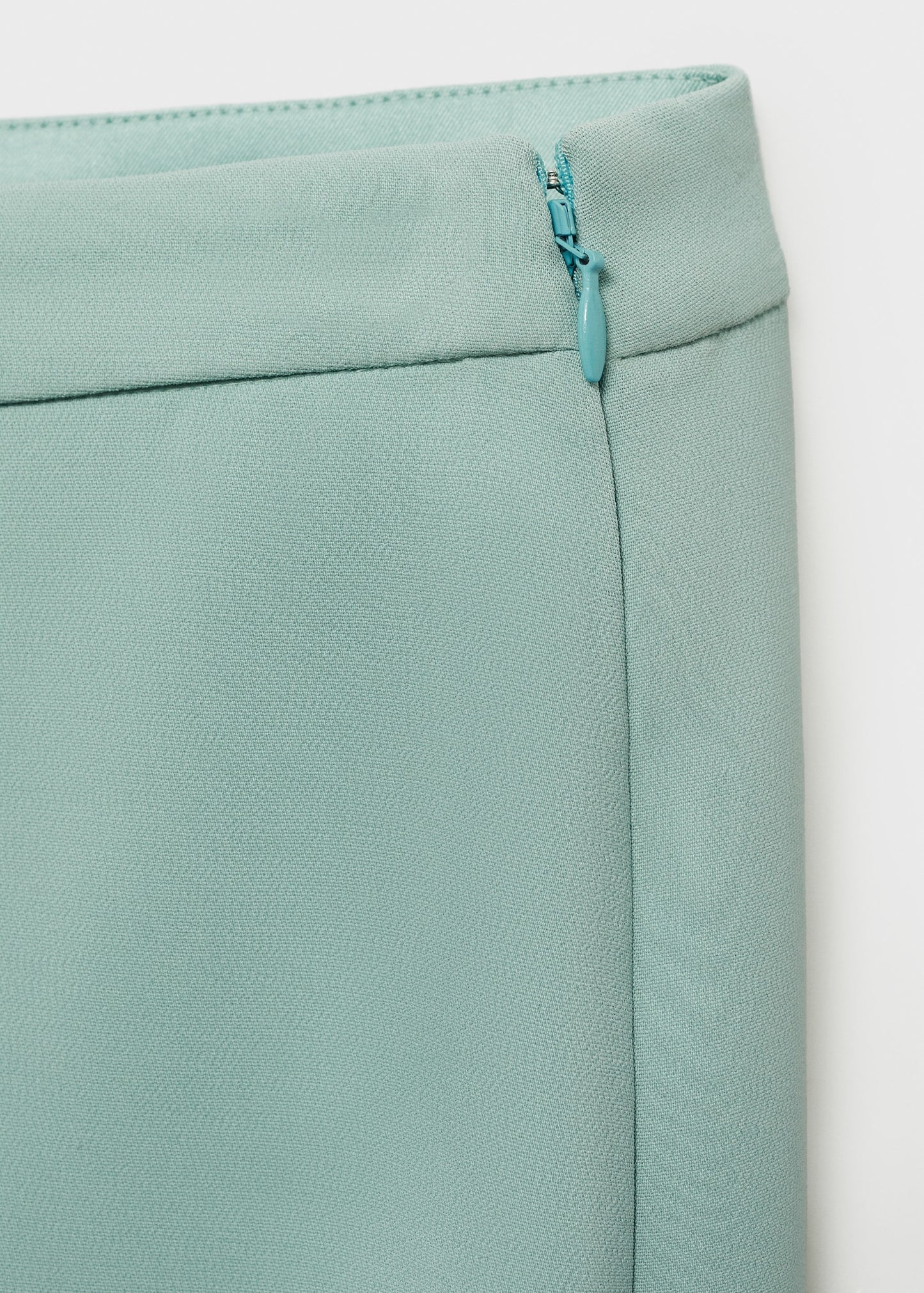 High-waist flared trousers