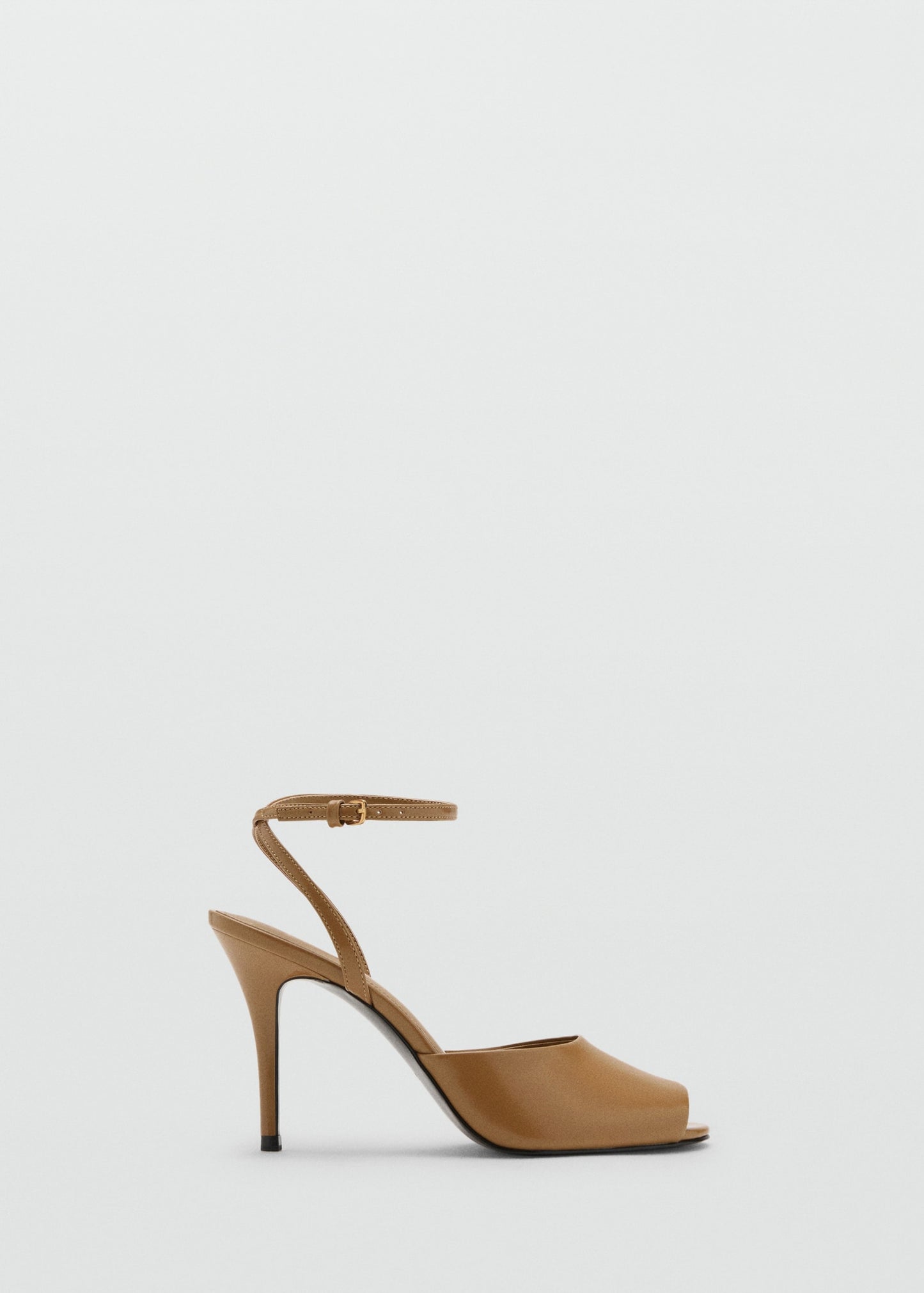 Ankle-cuff heeled sandals
