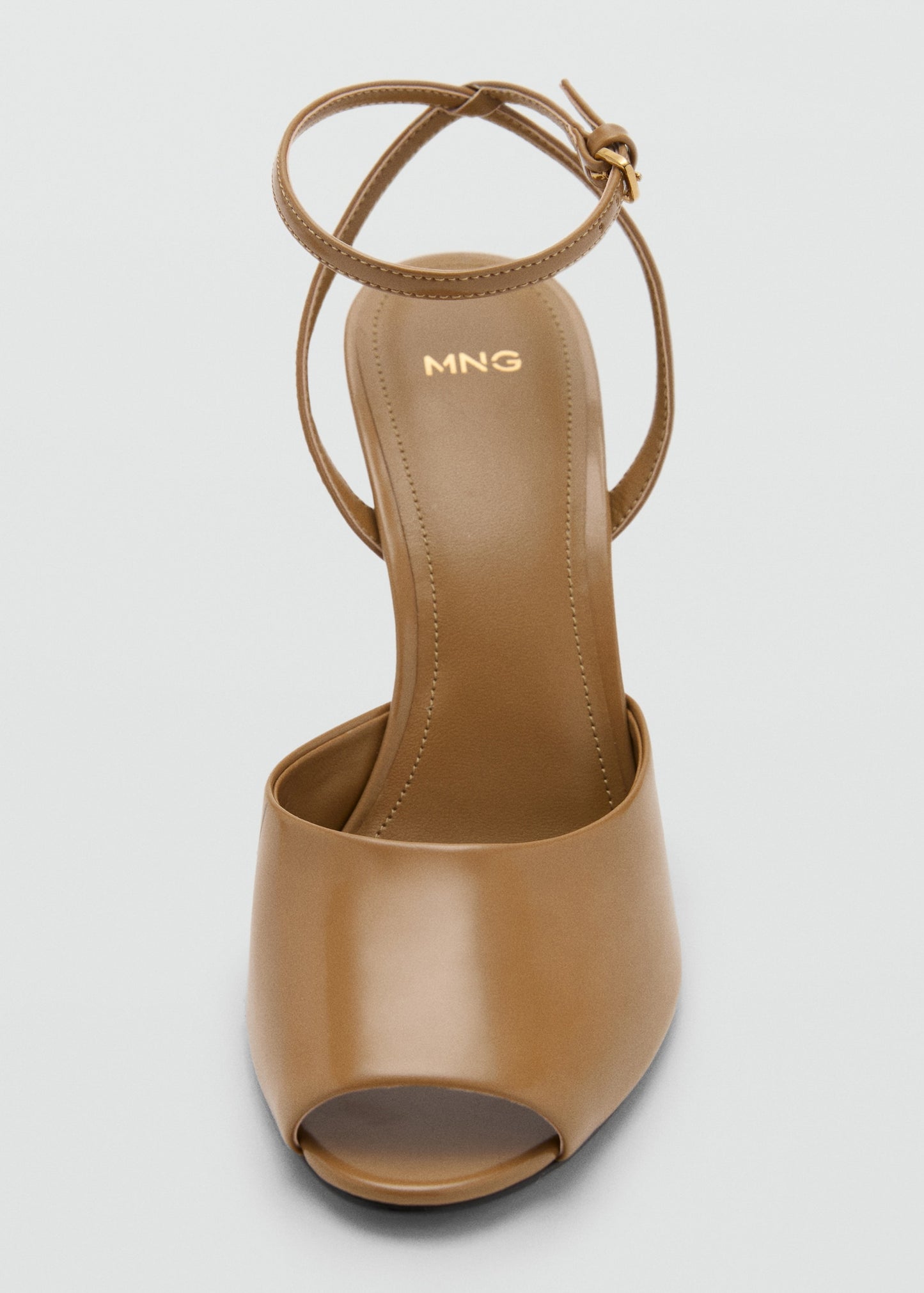 Ankle-cuff heeled sandals