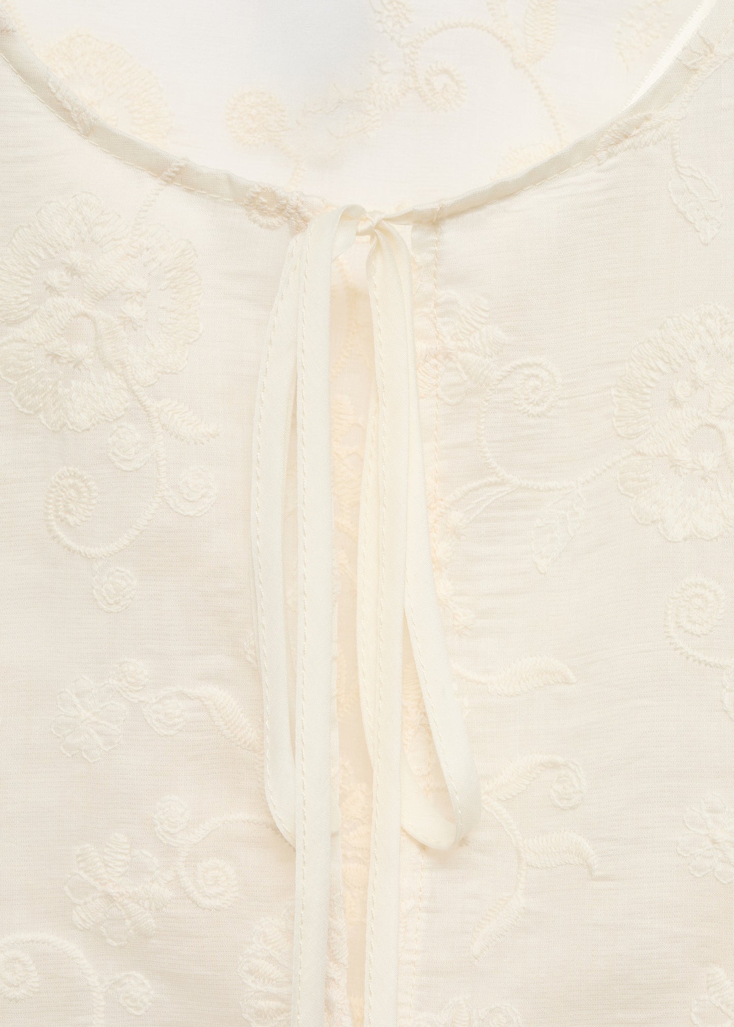 Embroidered lyocell blouse