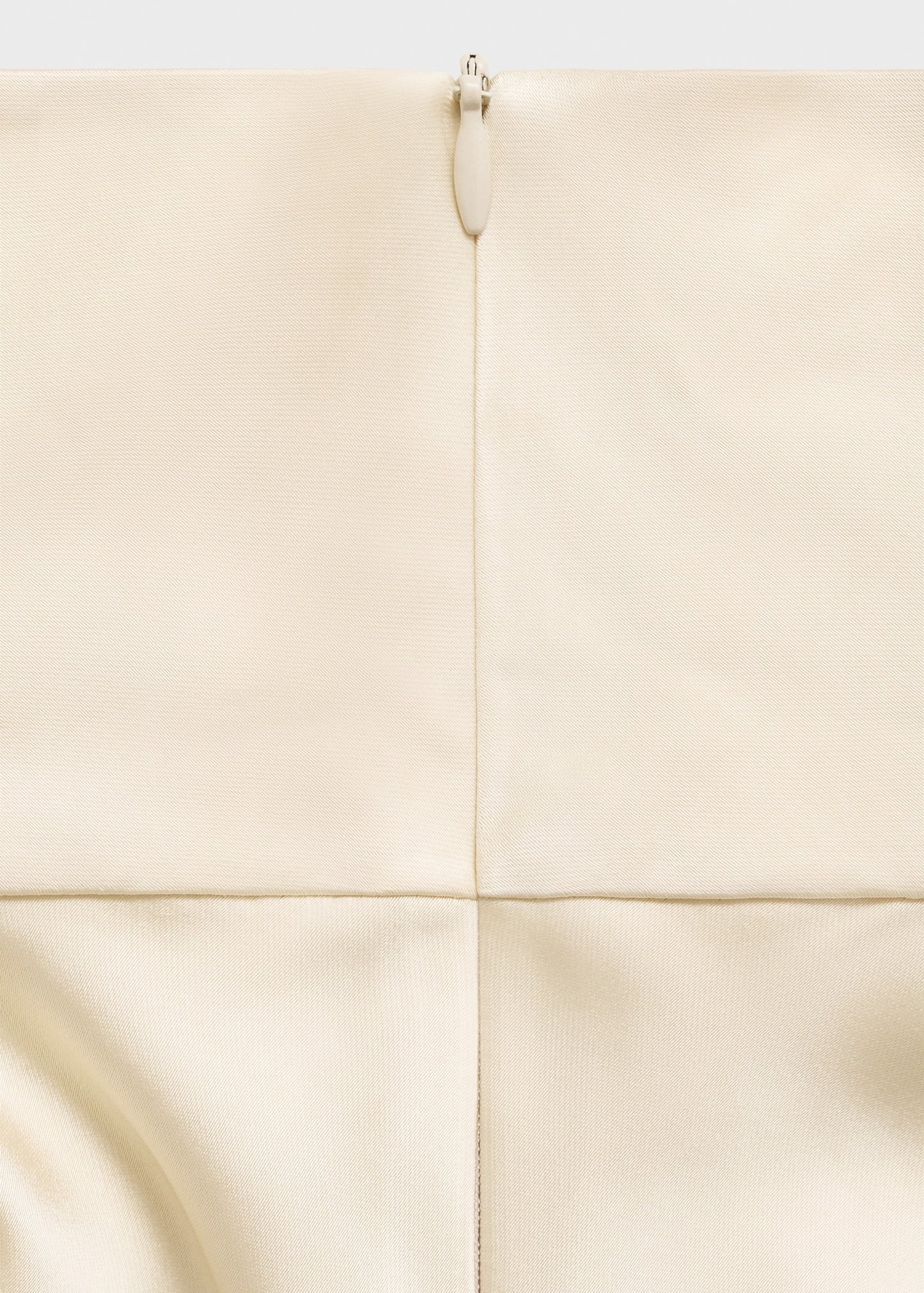 High-neck satin blouse