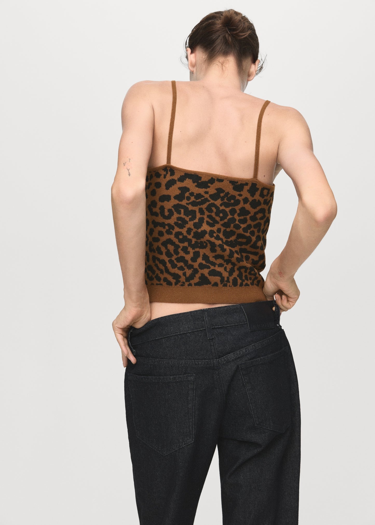 Leopard Stitch Top