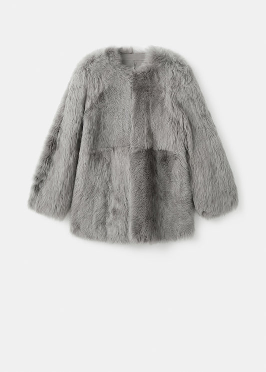 Reversible fur coat