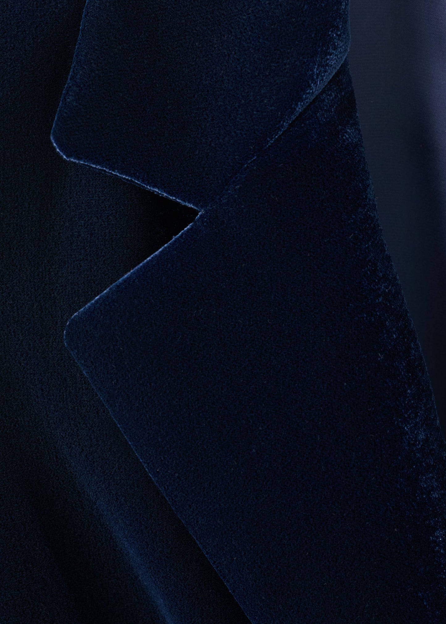 Double-breasted velvet jacket