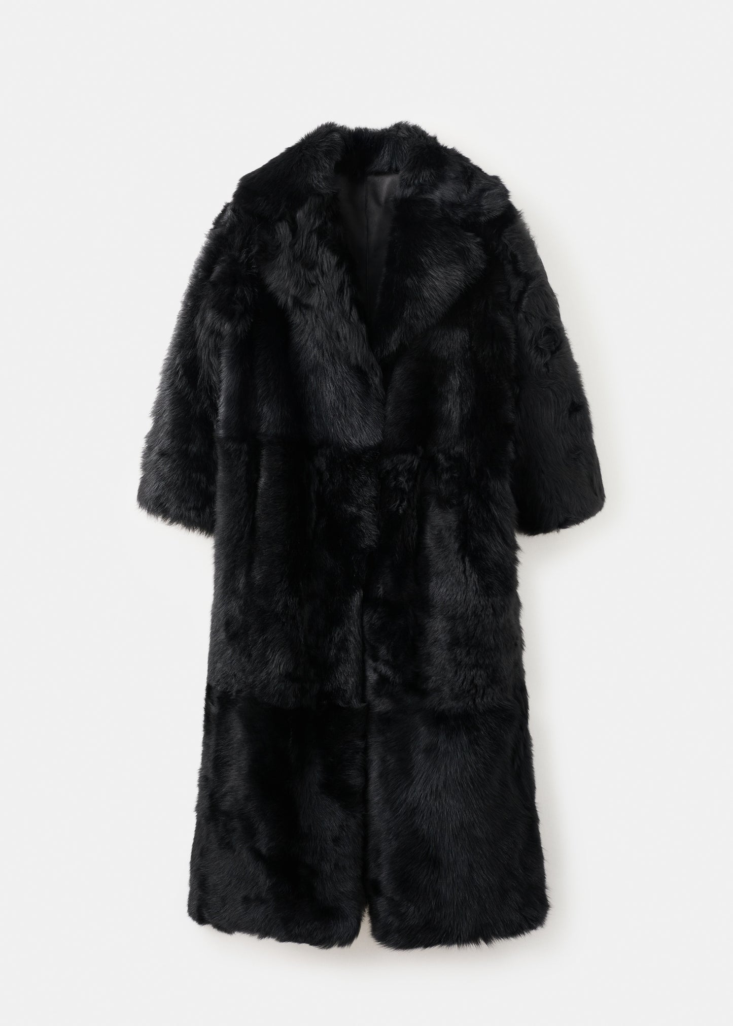 Reversible fur coat