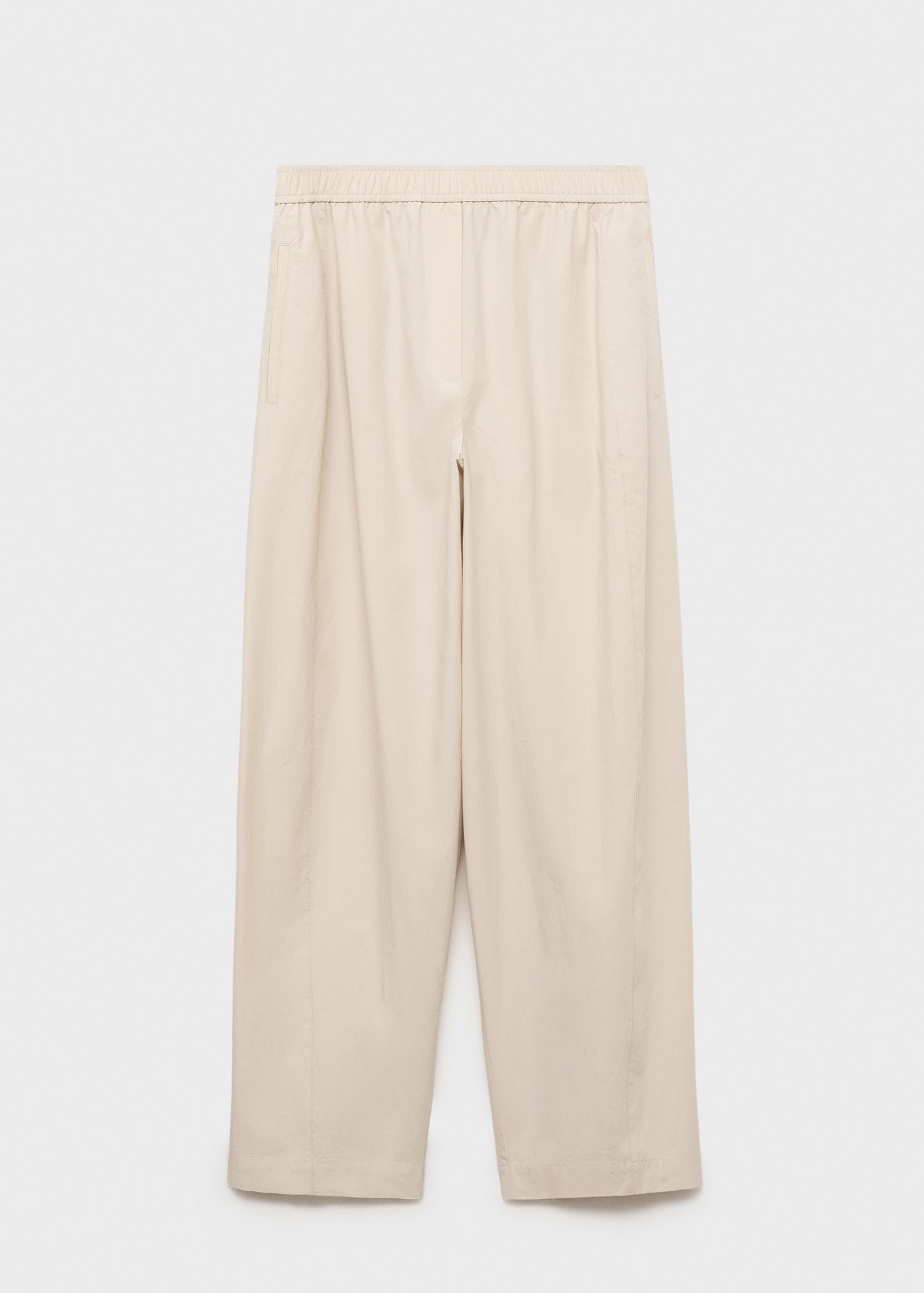 Paper bag cotton trousers