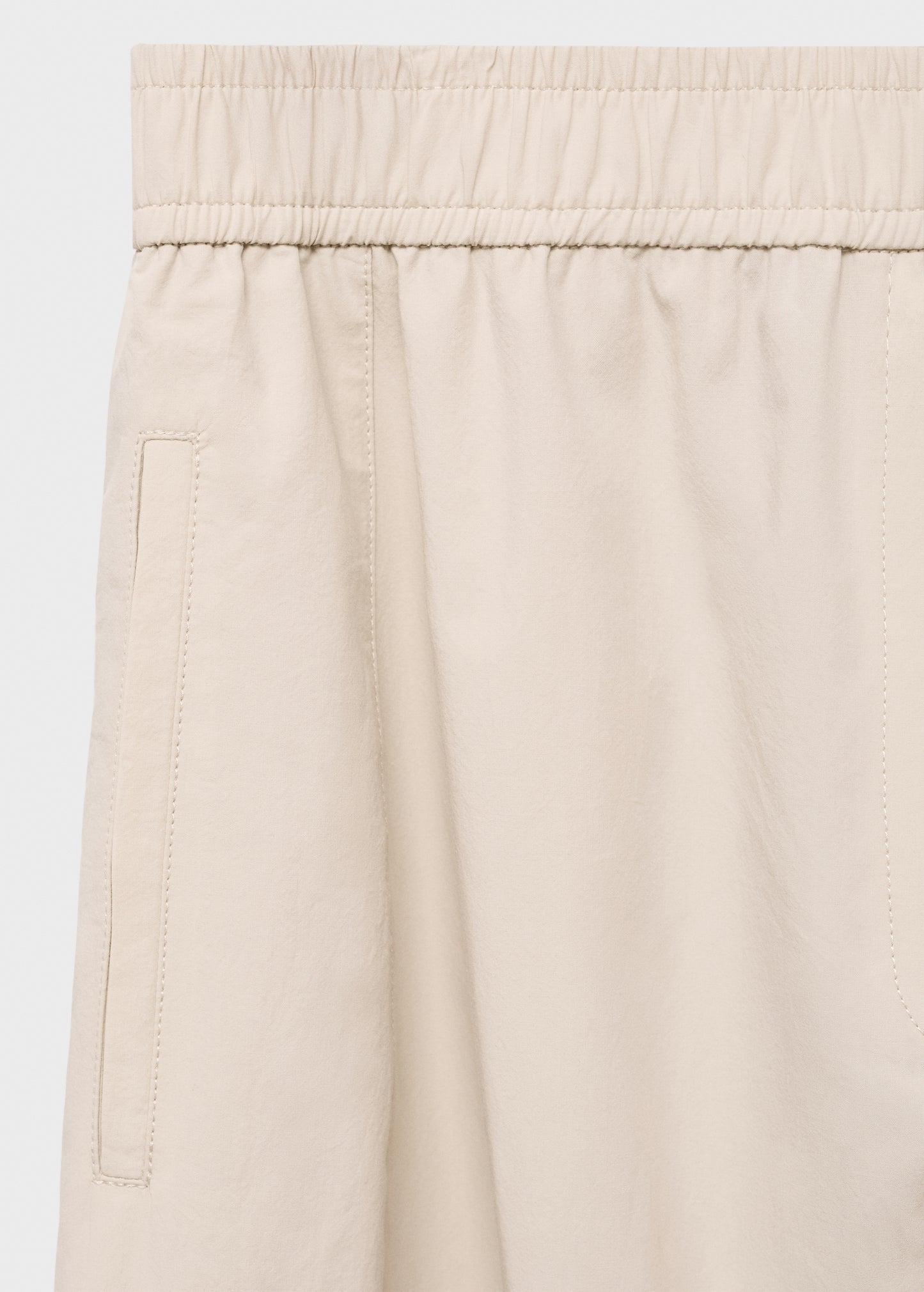 Paper bag cotton trousers