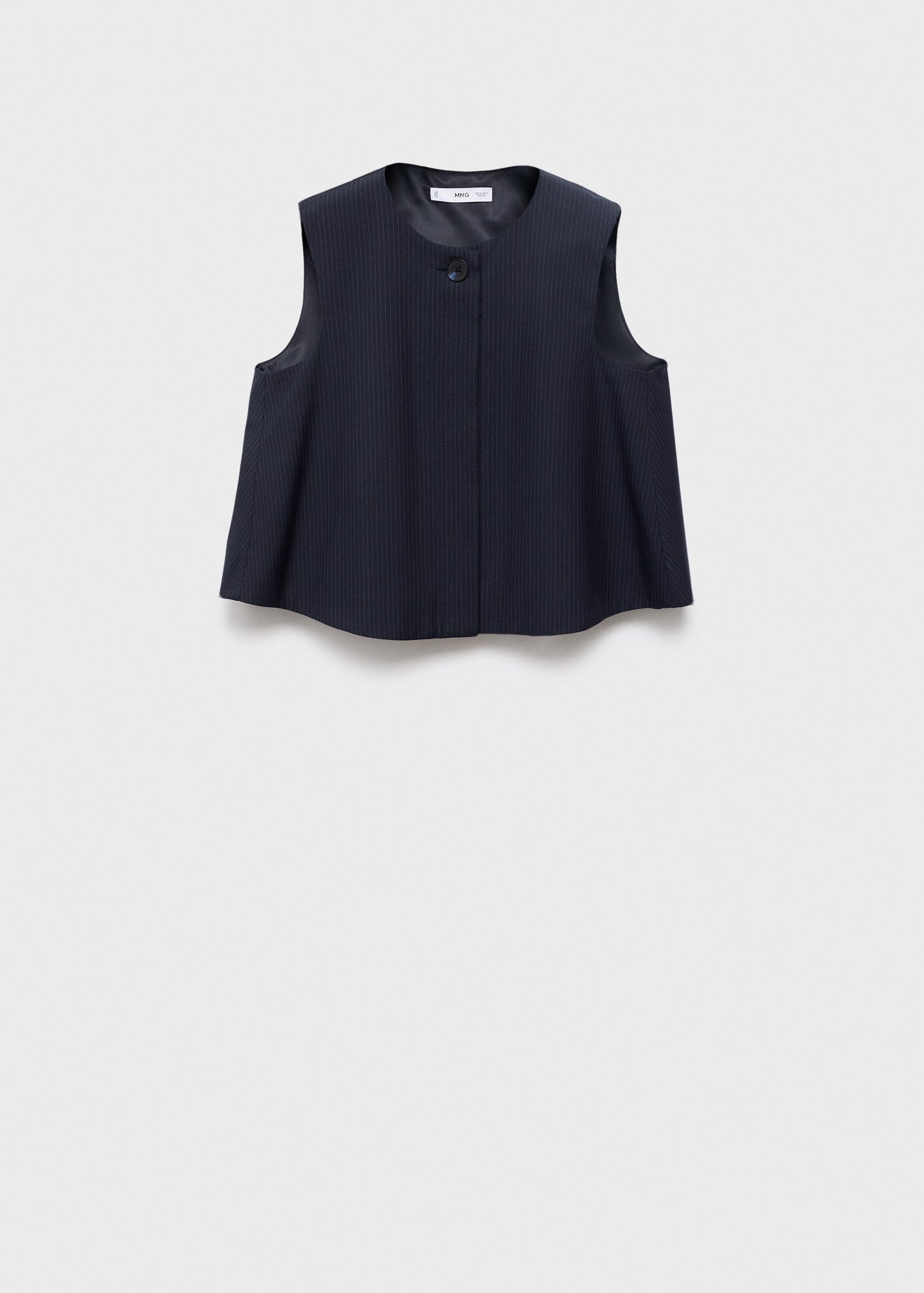 Pinstriped top with balloon effect