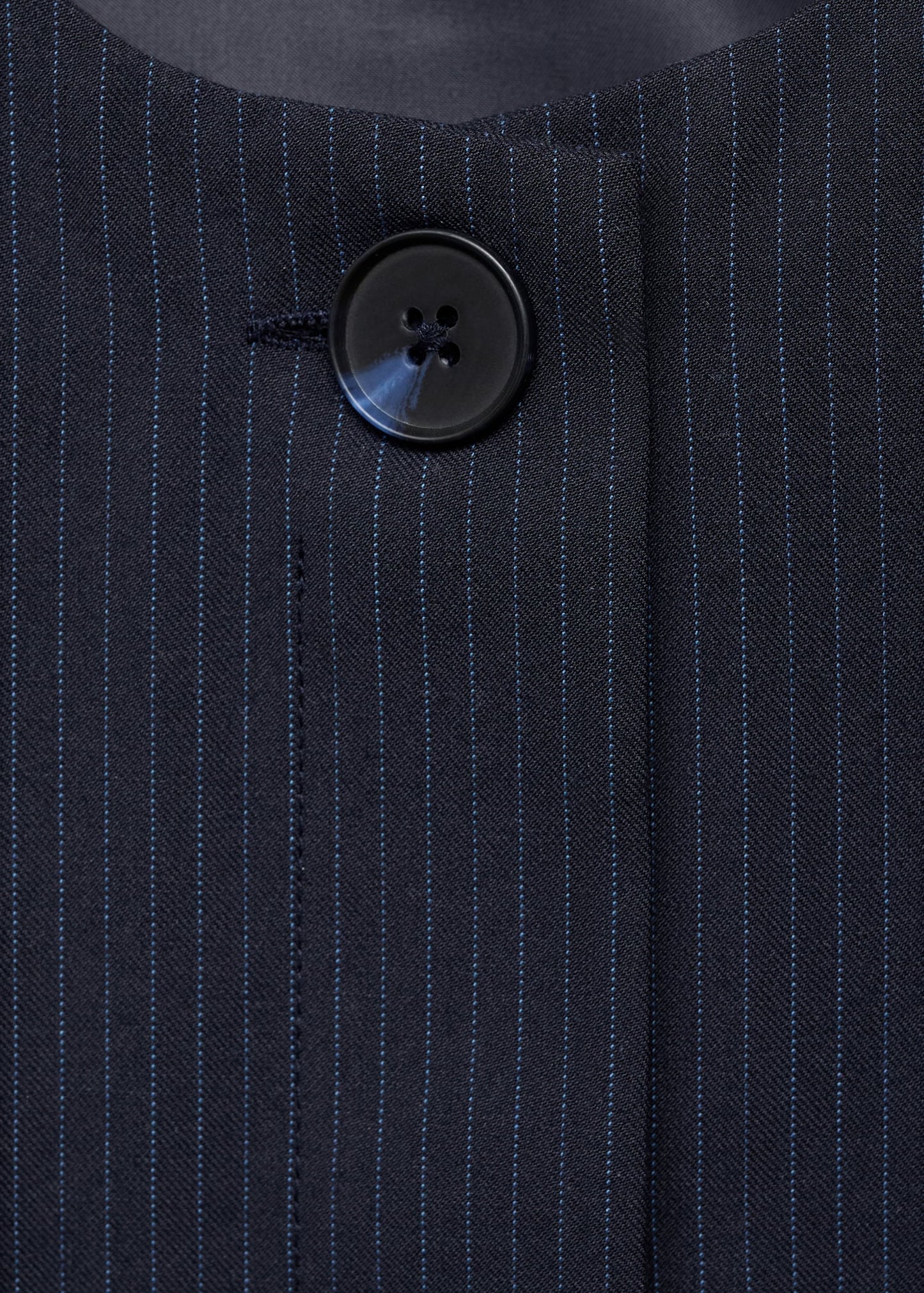 Pinstriped top with balloon effect