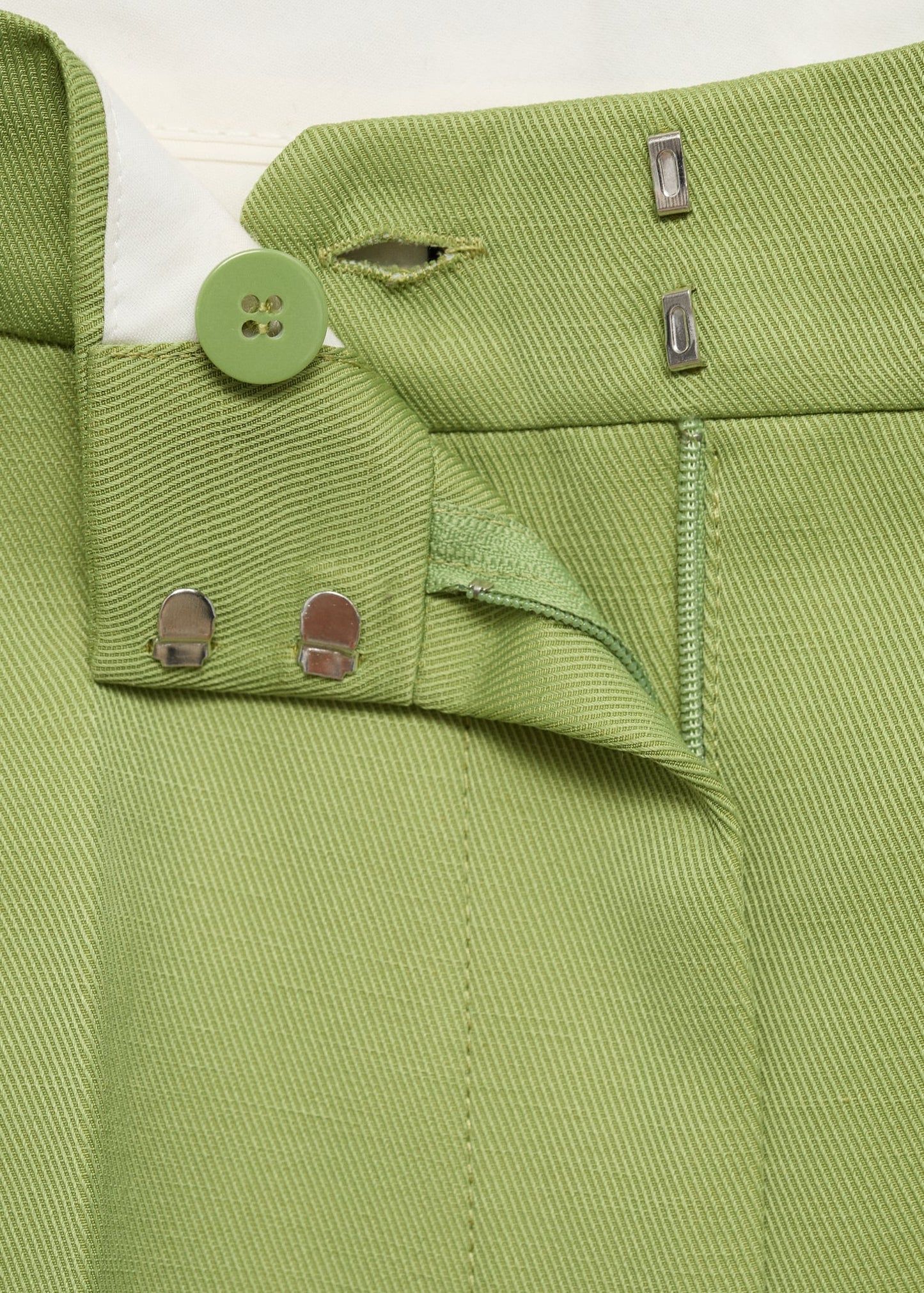 Straight-fit linen-blend suit trousers
