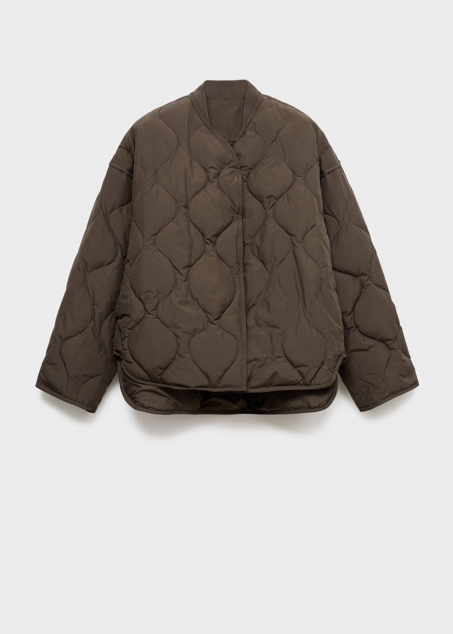 Oversize quilted down anorak