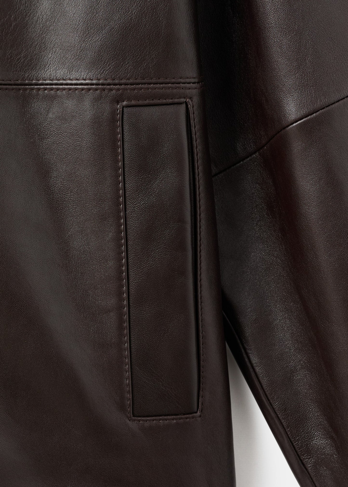 100% leather jacket with hood