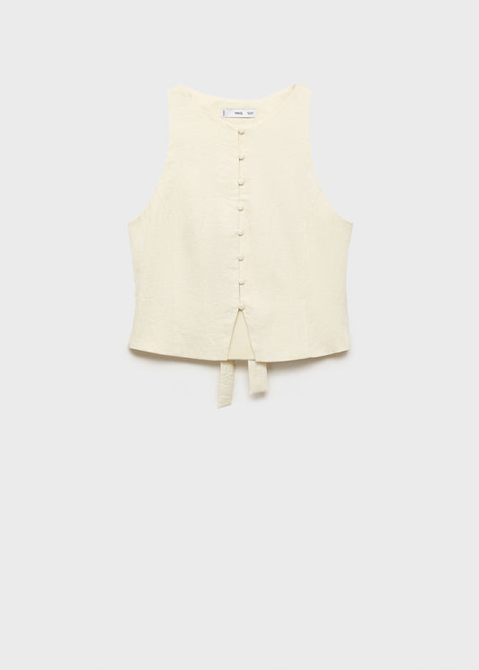 Waistcoat with bow on the back