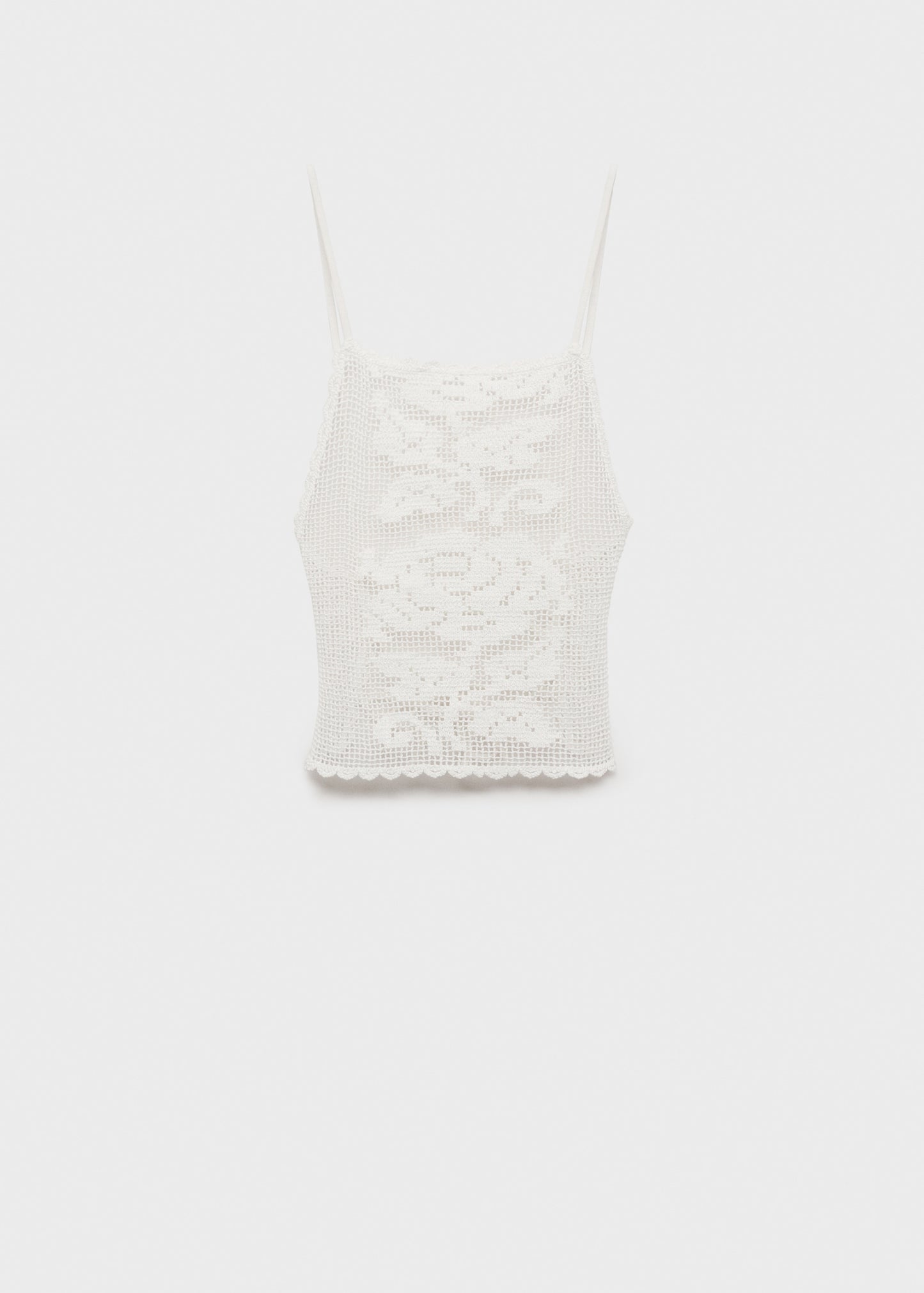 Open-back crochet top