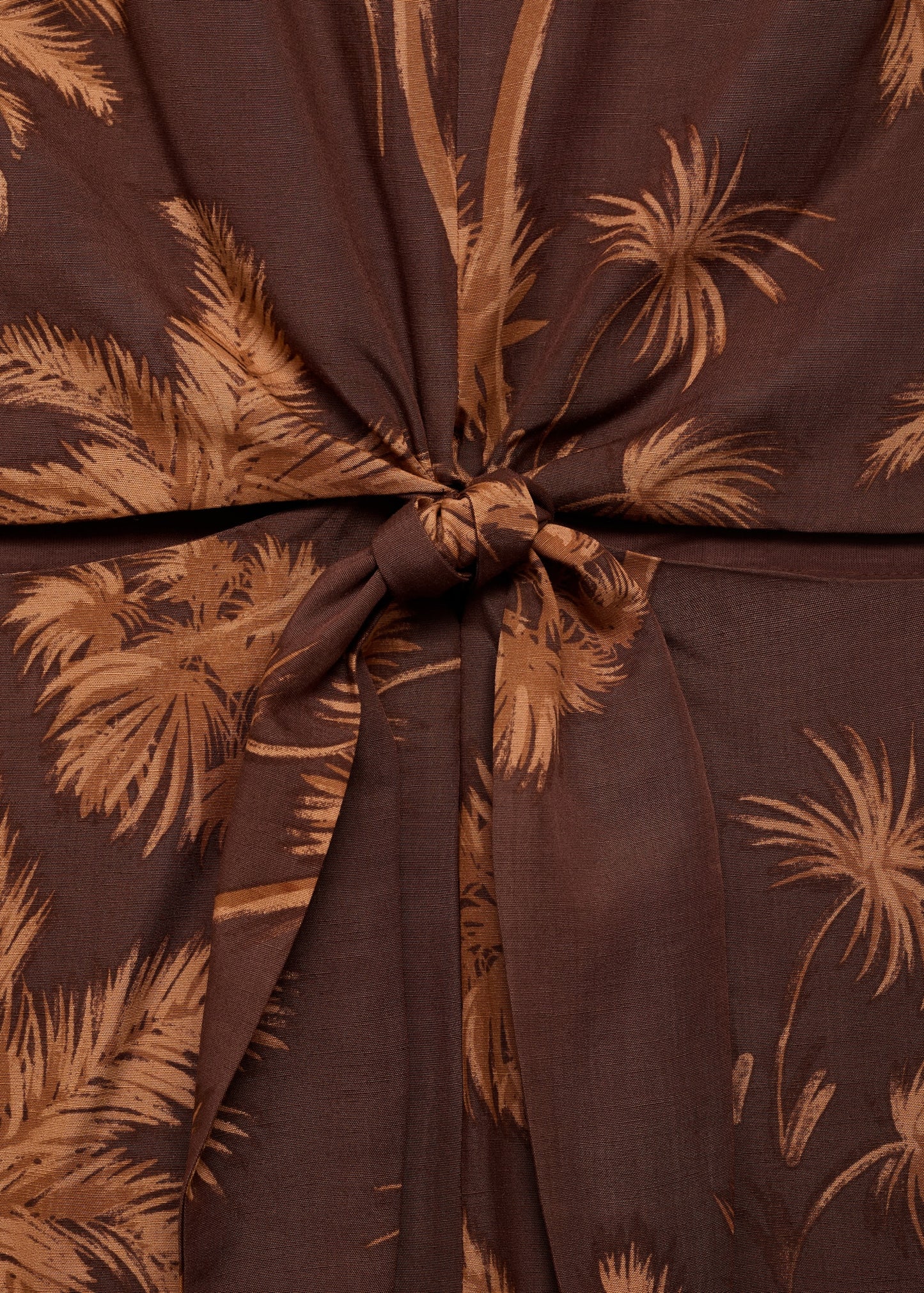 Lyocell jumpsuit with cut-out and knot detail