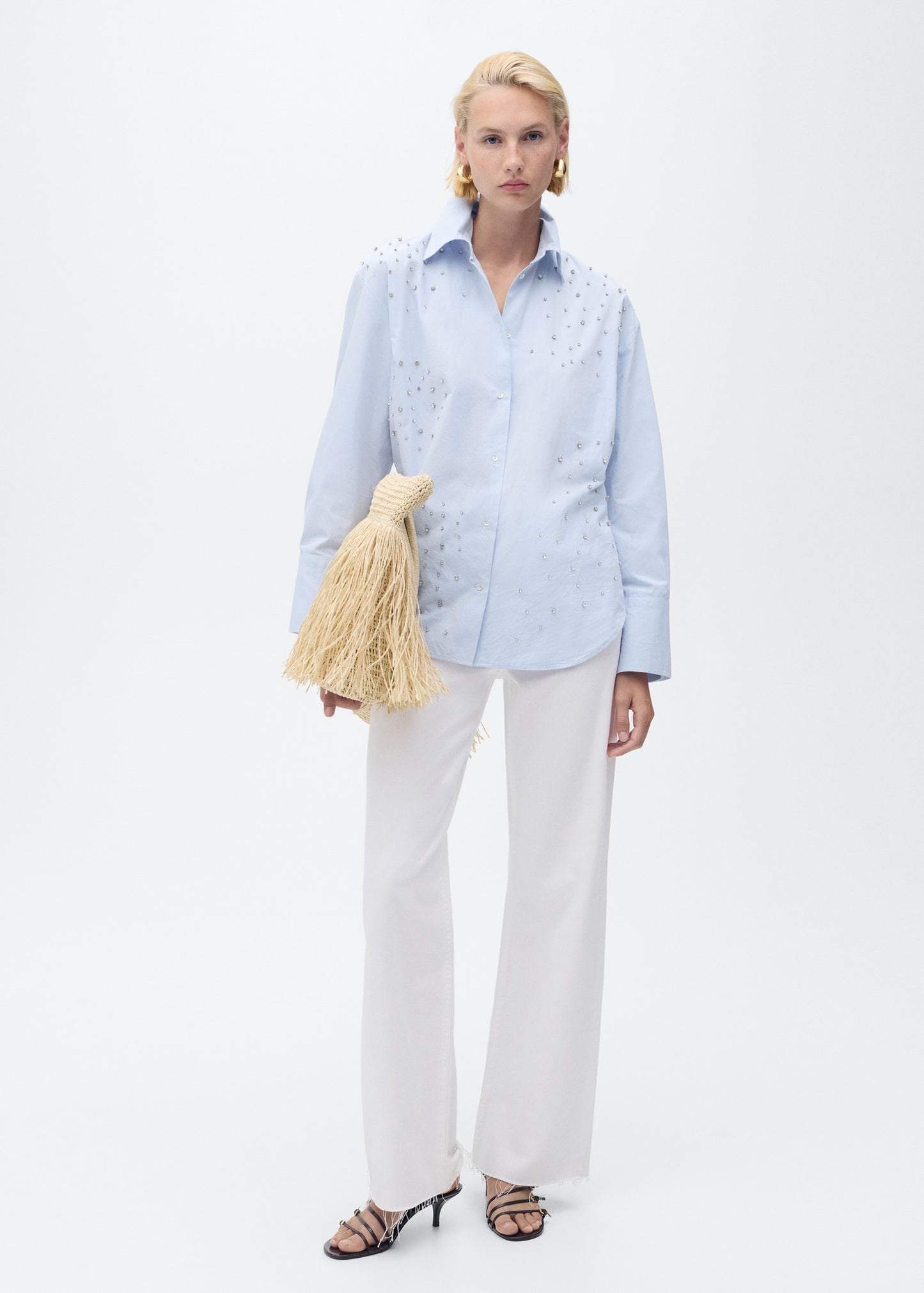 Cotton strass shirt