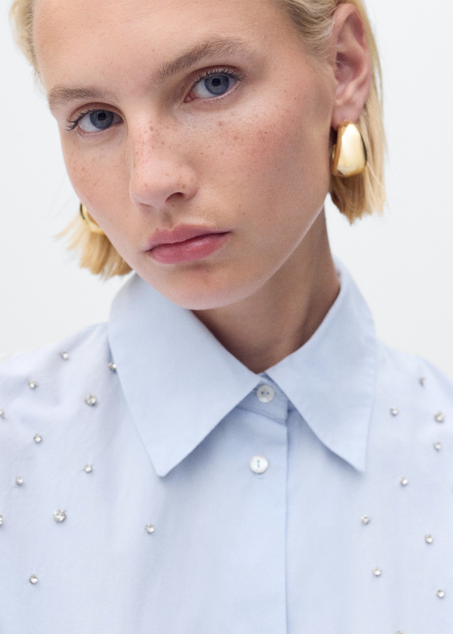 Cotton strass shirt