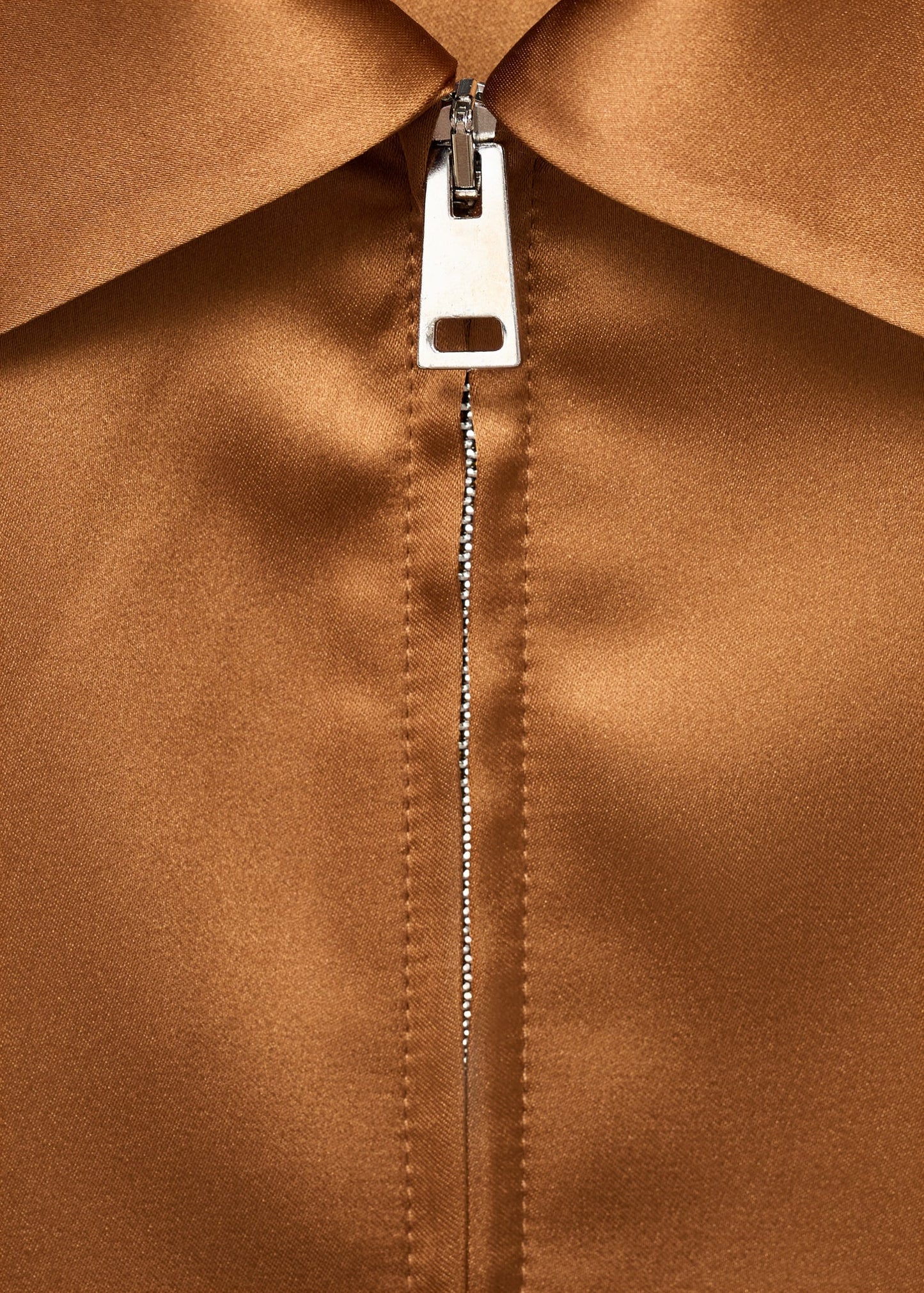 Satin jacket with pockets