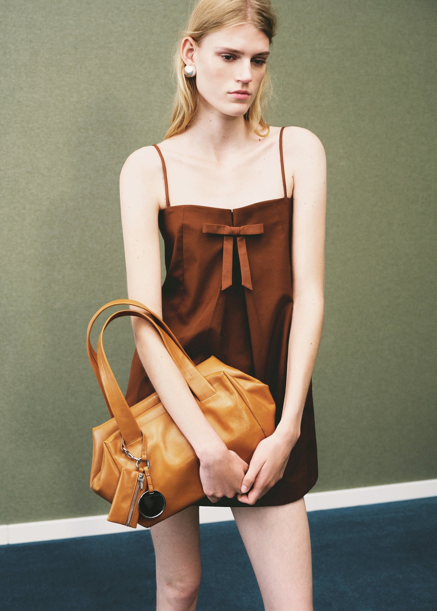 Bow neckline dress