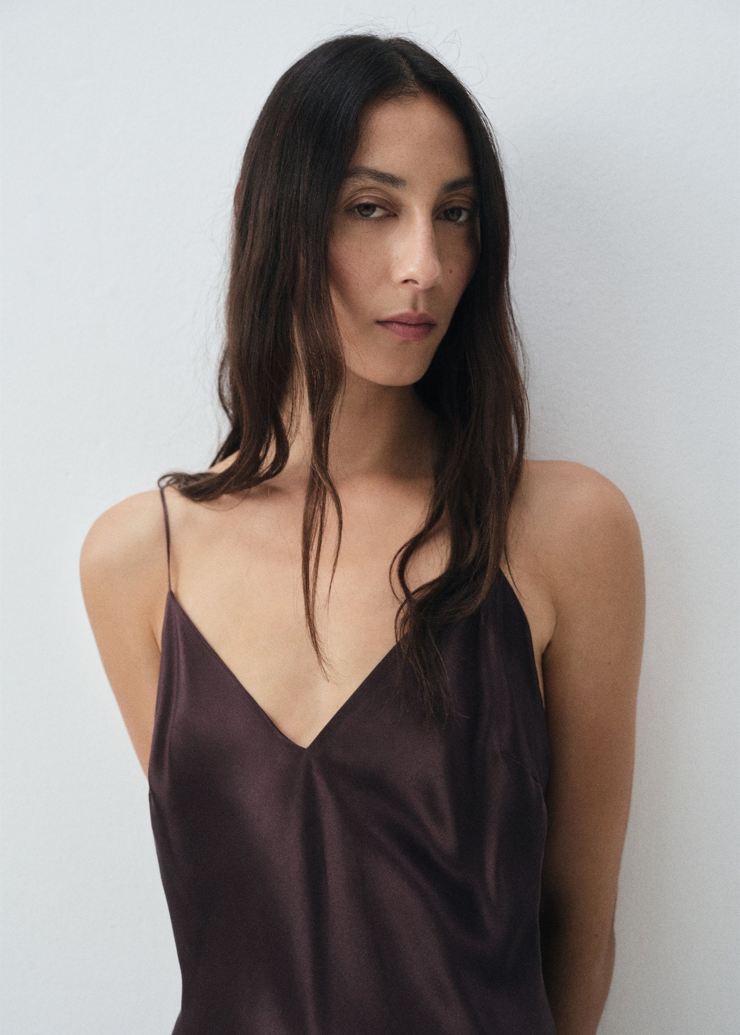 Silk satin dress