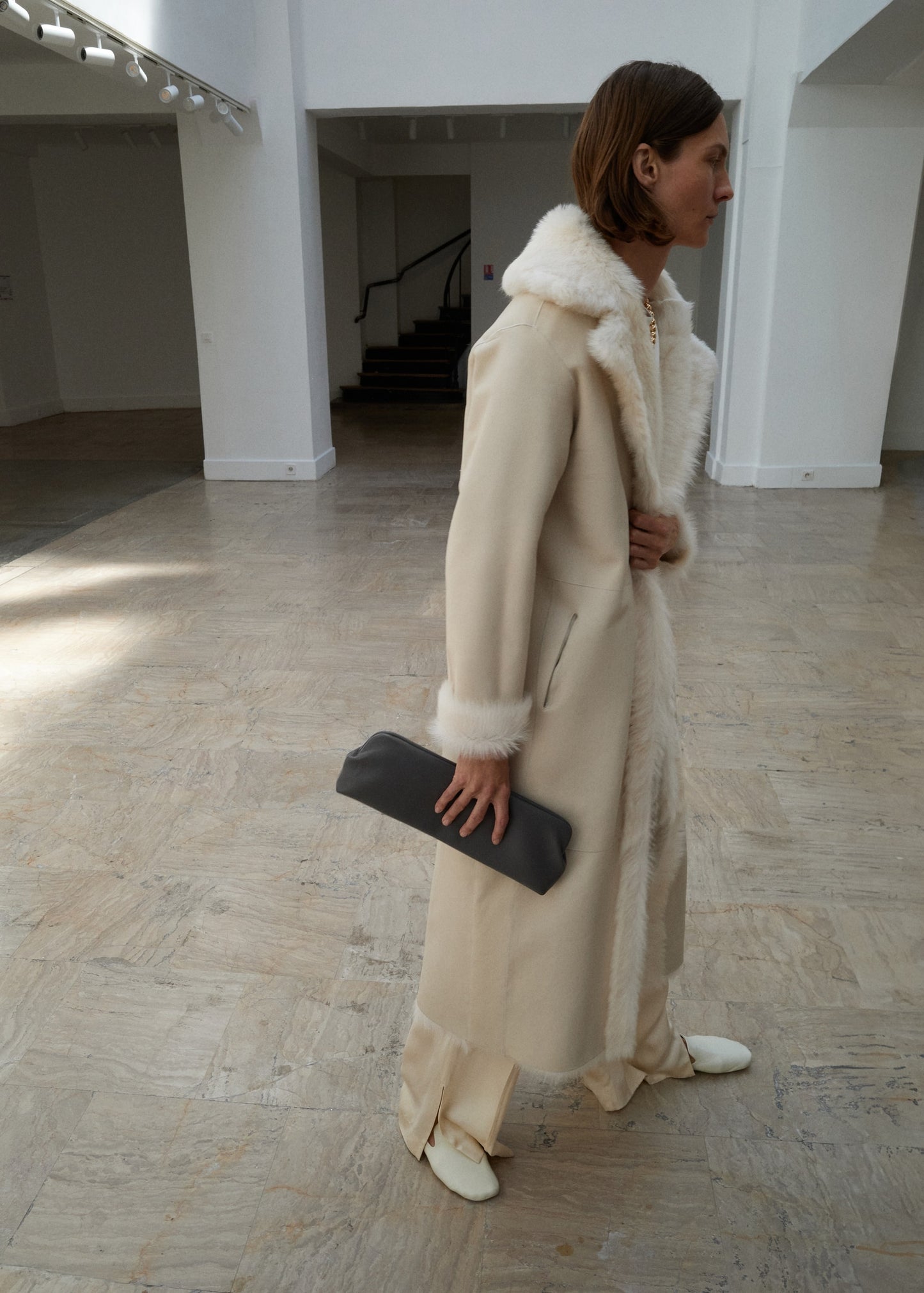 Reversible 100% fur coat