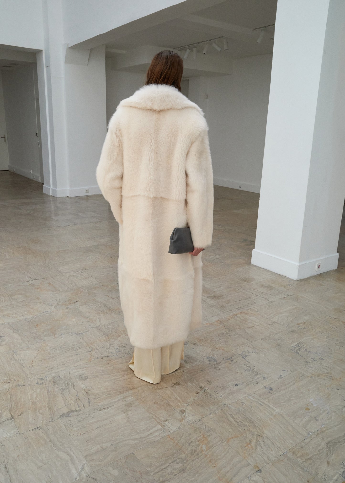 Reversible 100% fur coat