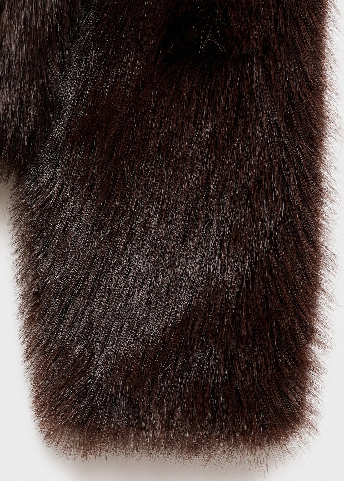Fur jacket with lapels