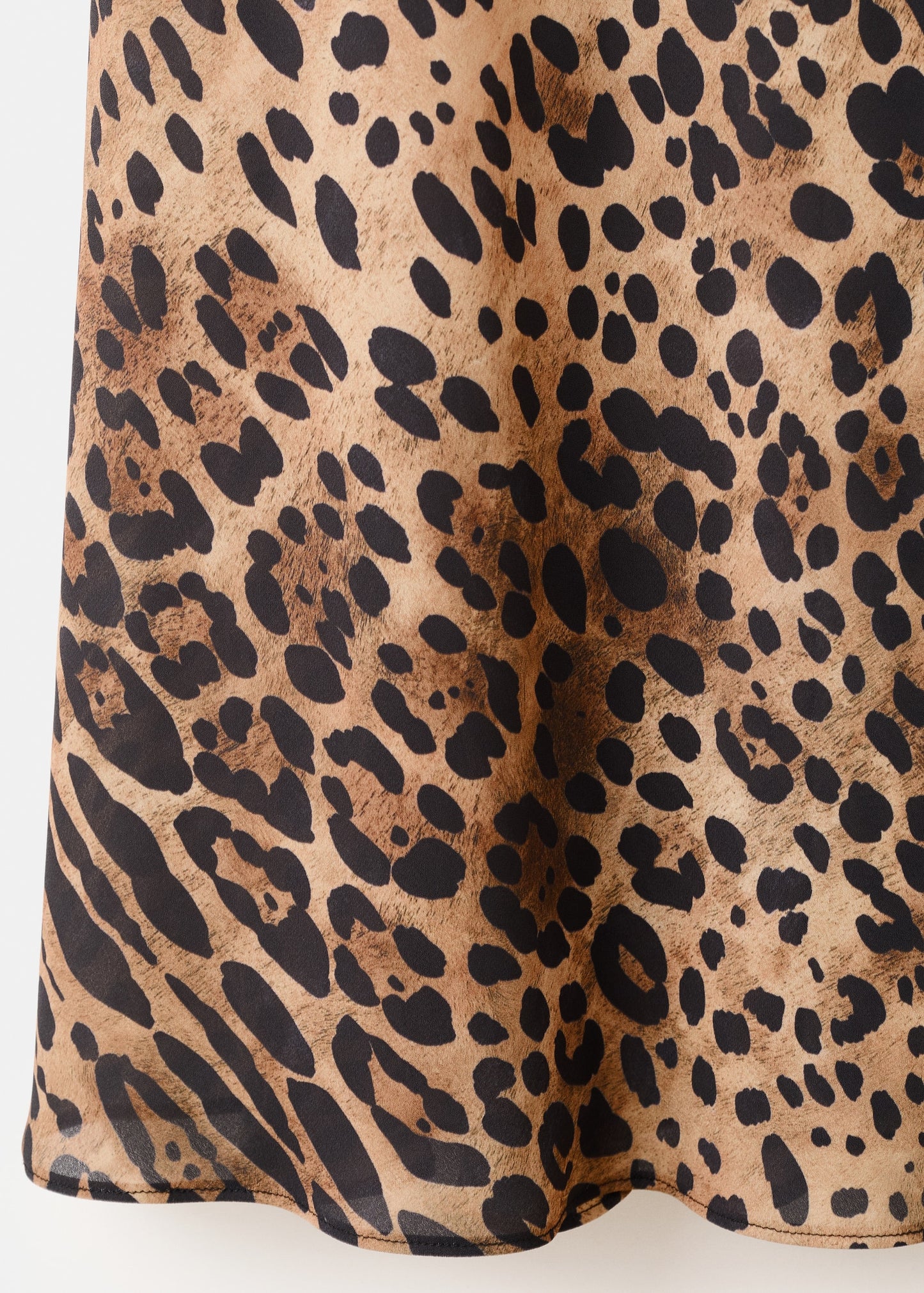 Leopard-print open-back dress
