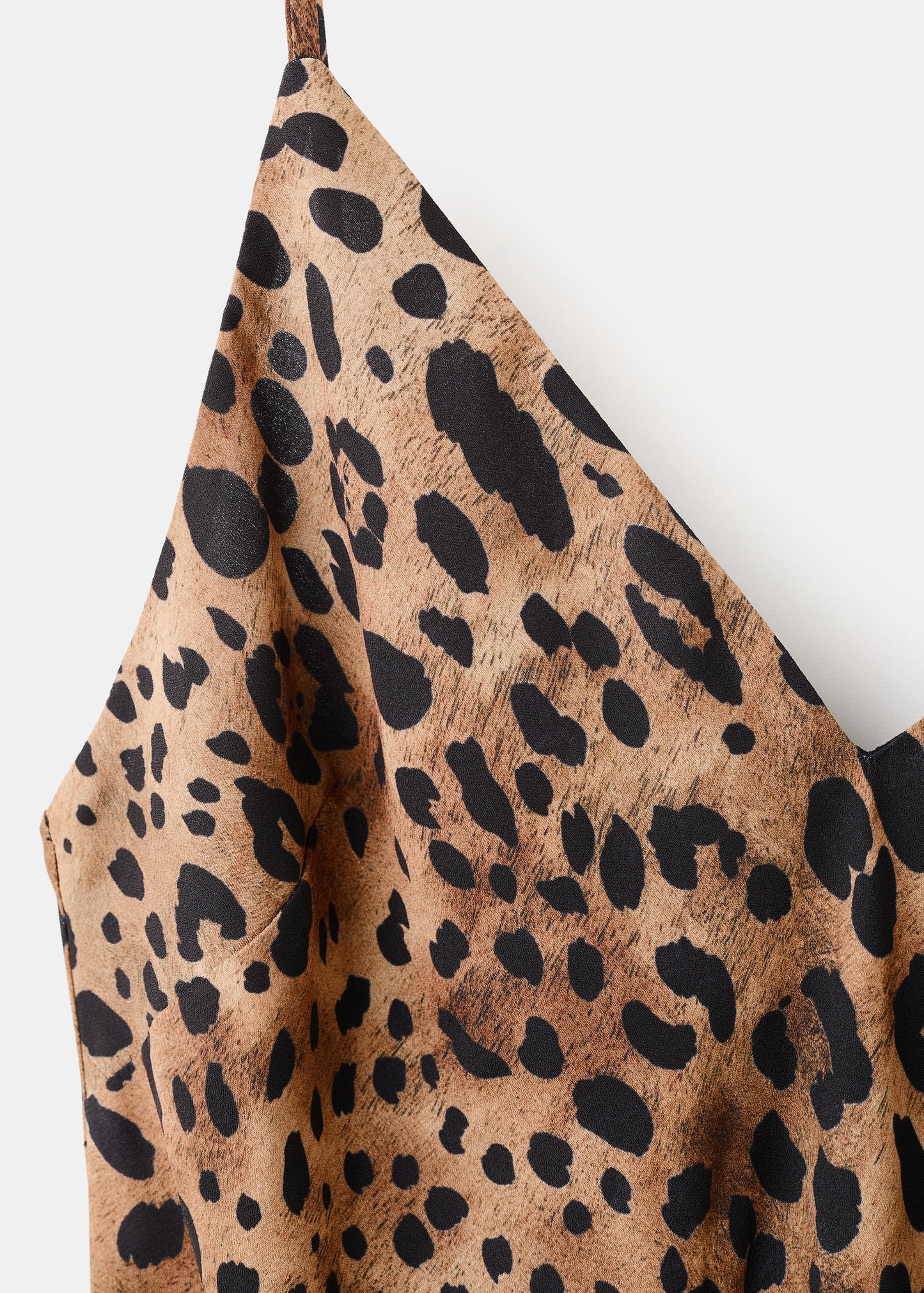 Leopard-print open-back dress