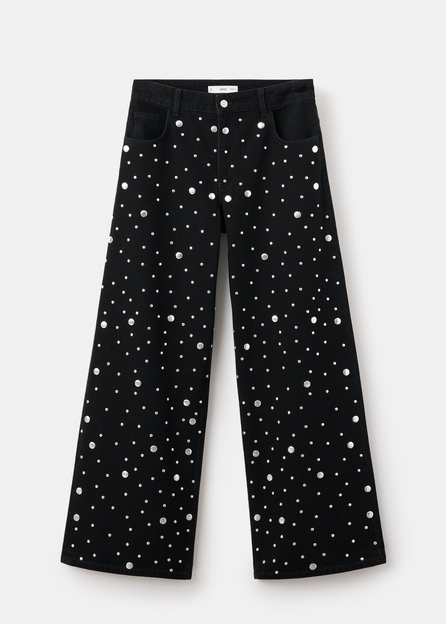 Straight-fit jeans with studs