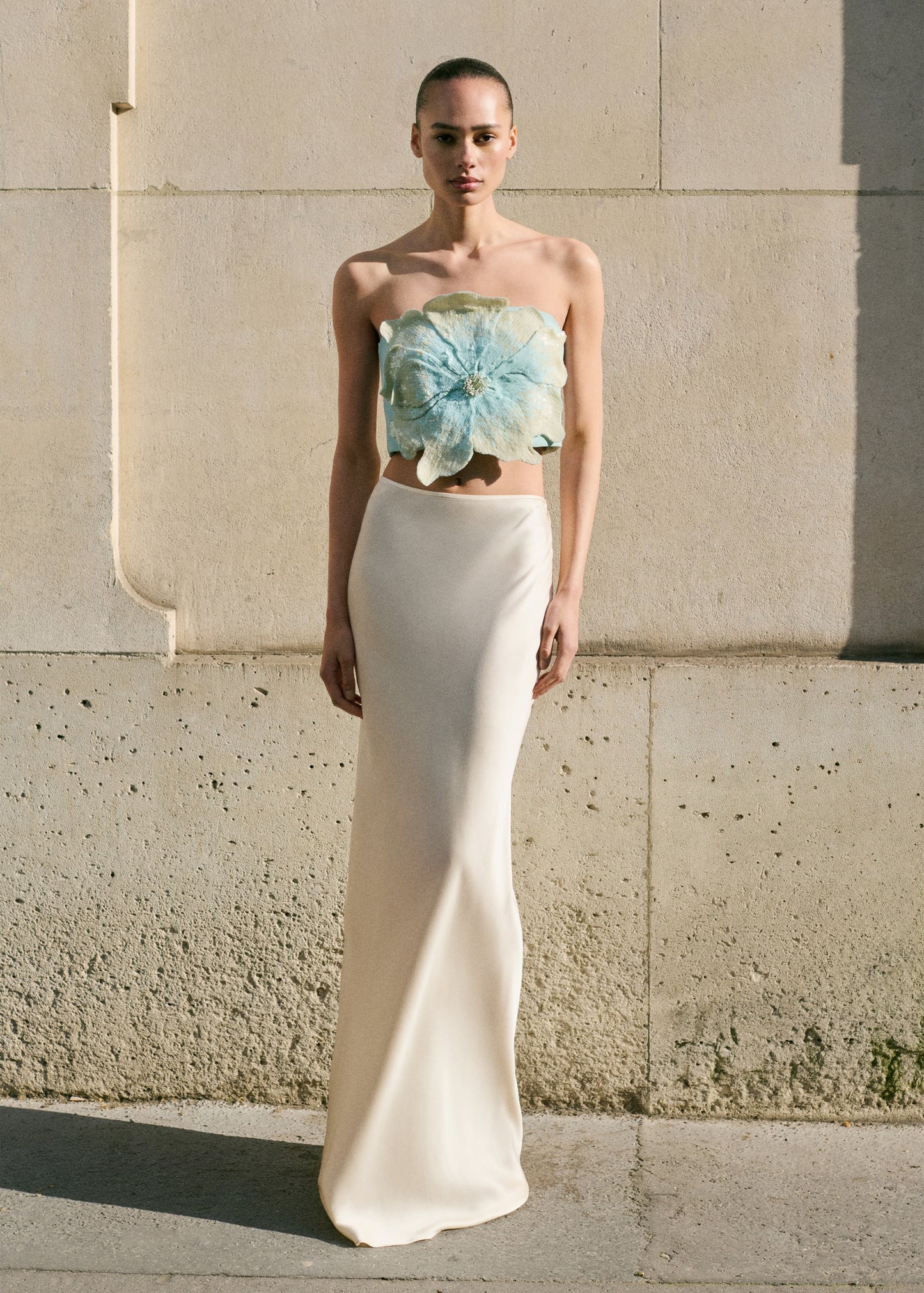 Maxi flower bandeau top