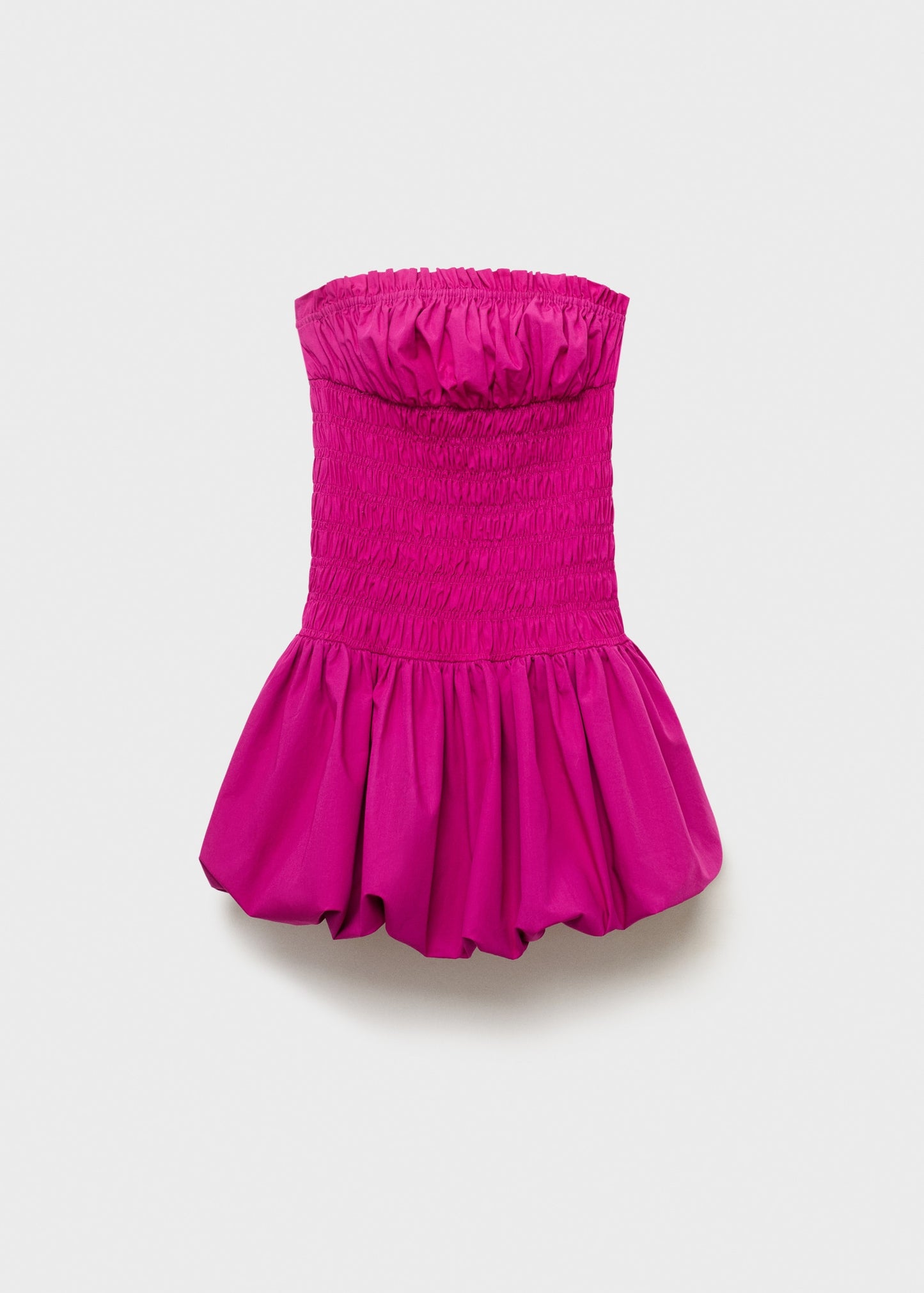 Short gathered balloon dress