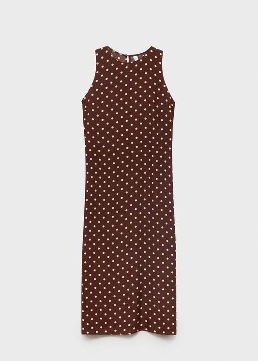 Polka dot midi dress