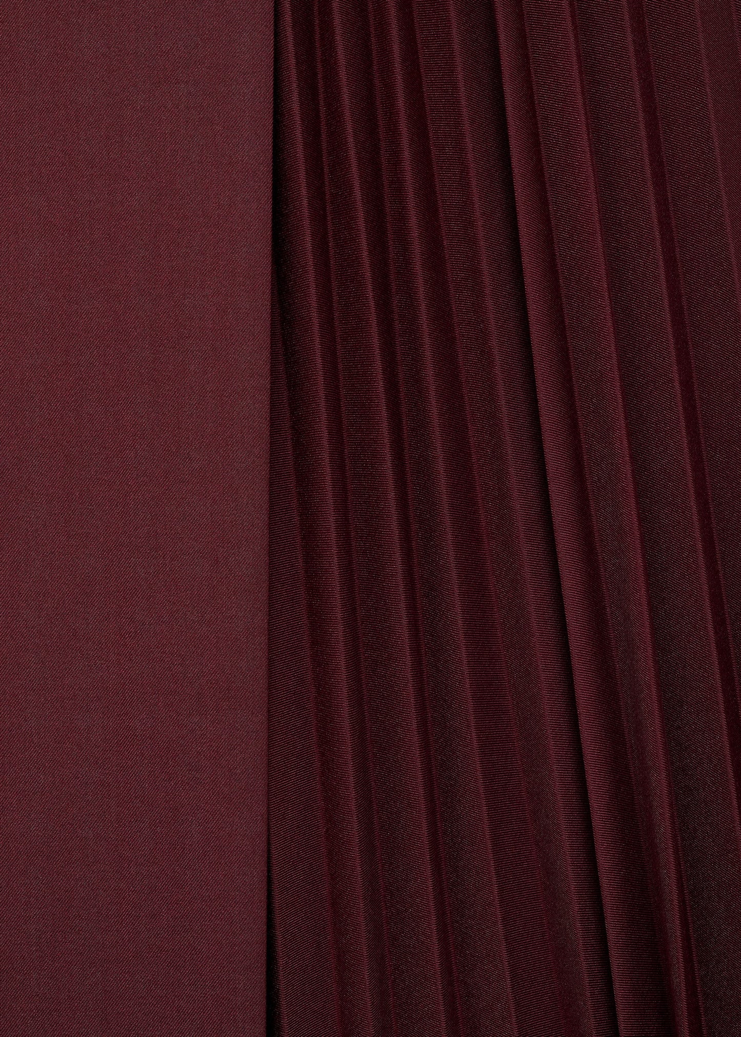 Pleated crossover skirt