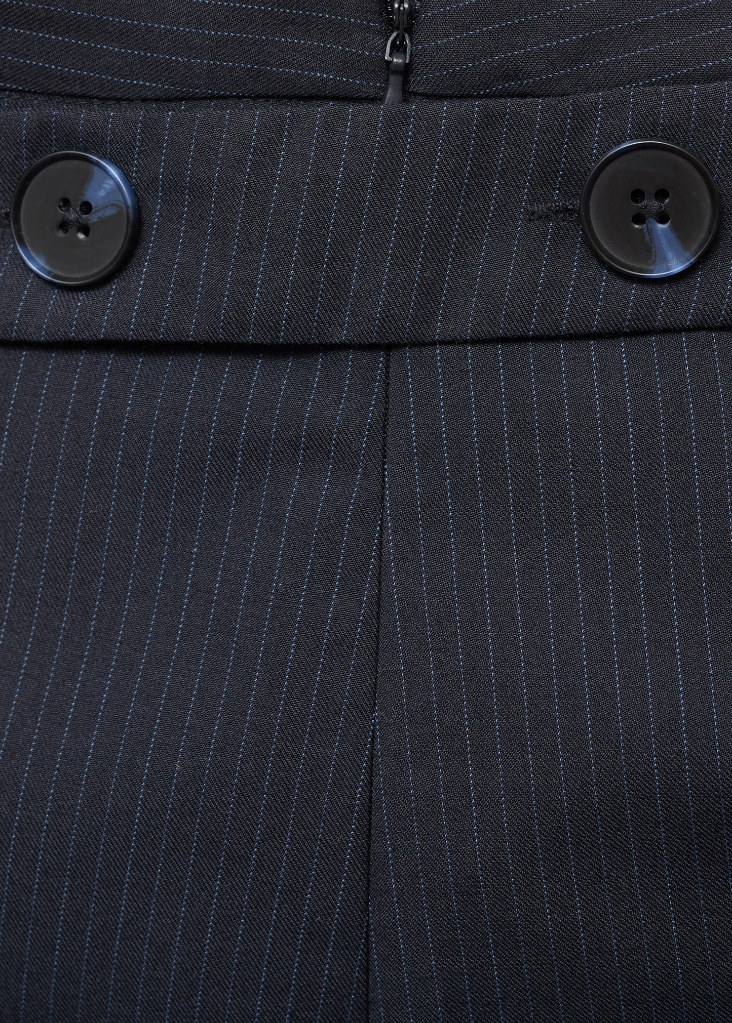 Pinstriped short skirt