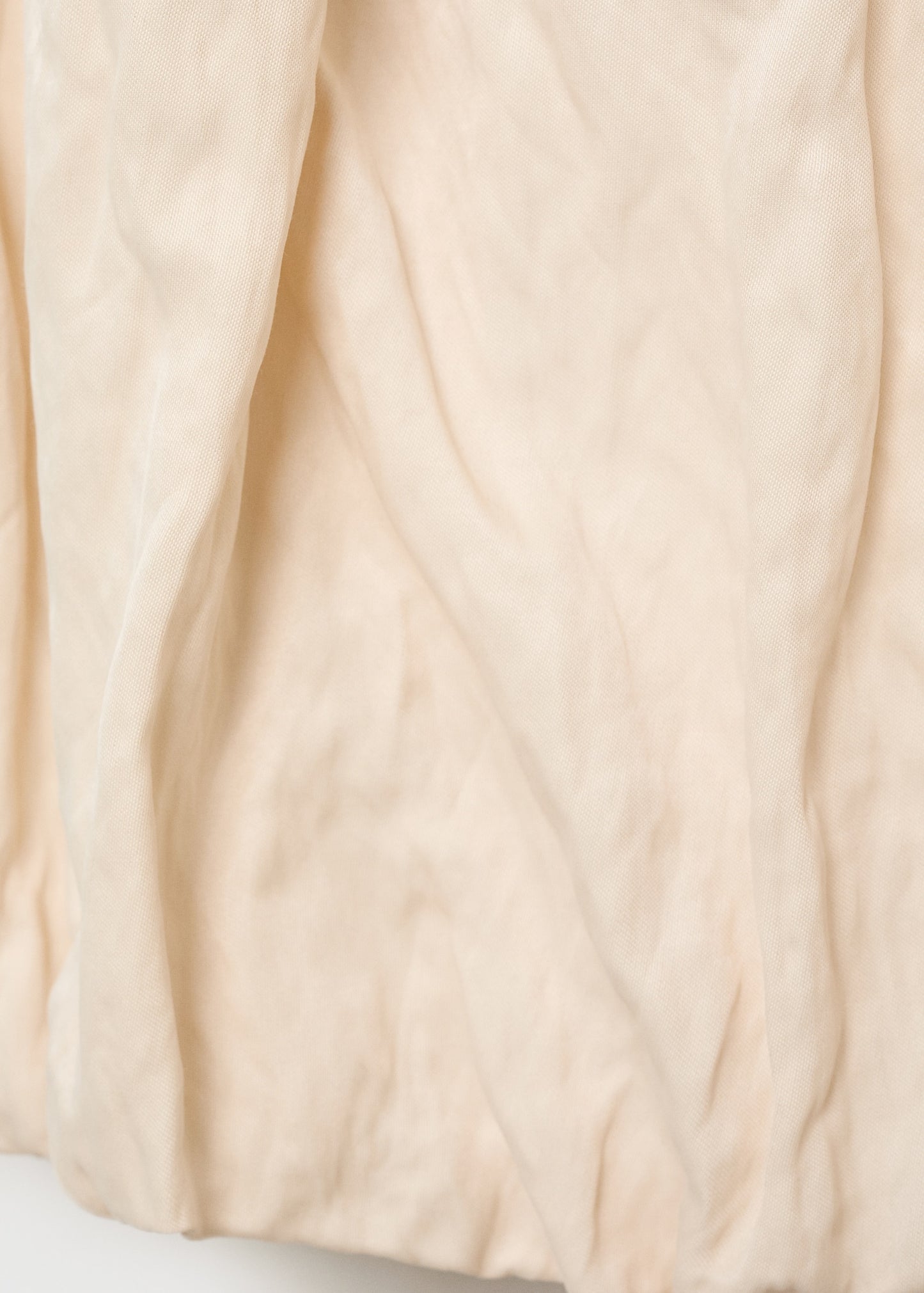 Creased-effect balloon skirt