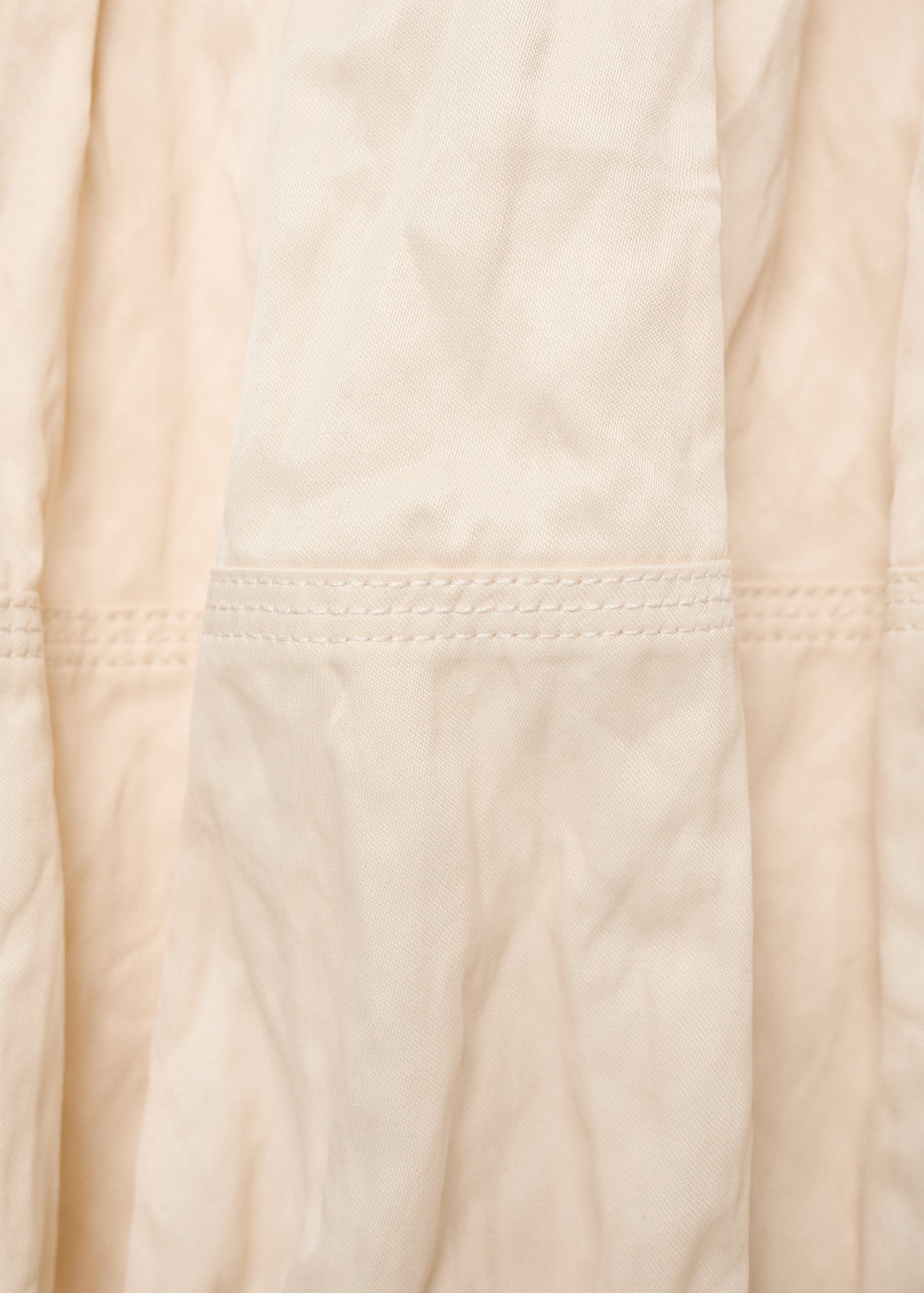 Creased-effect balloon skirt