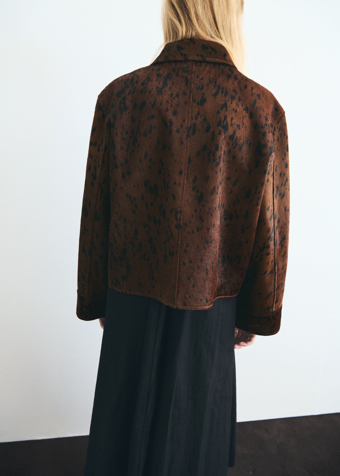 100% leather fur jacket