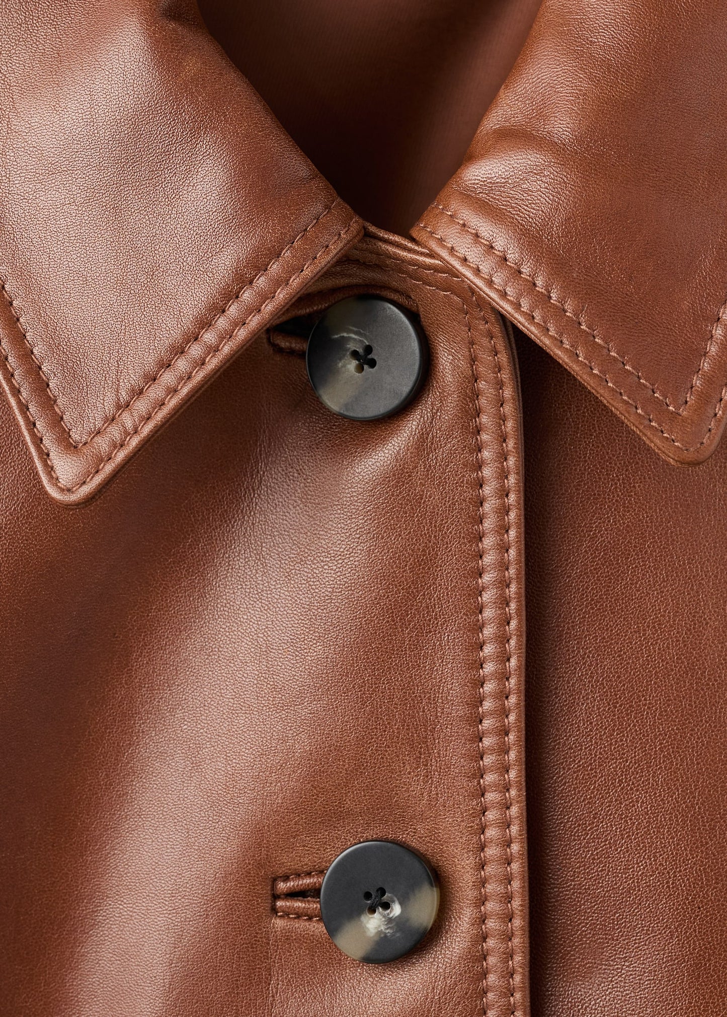 100% leather bomber jacket
