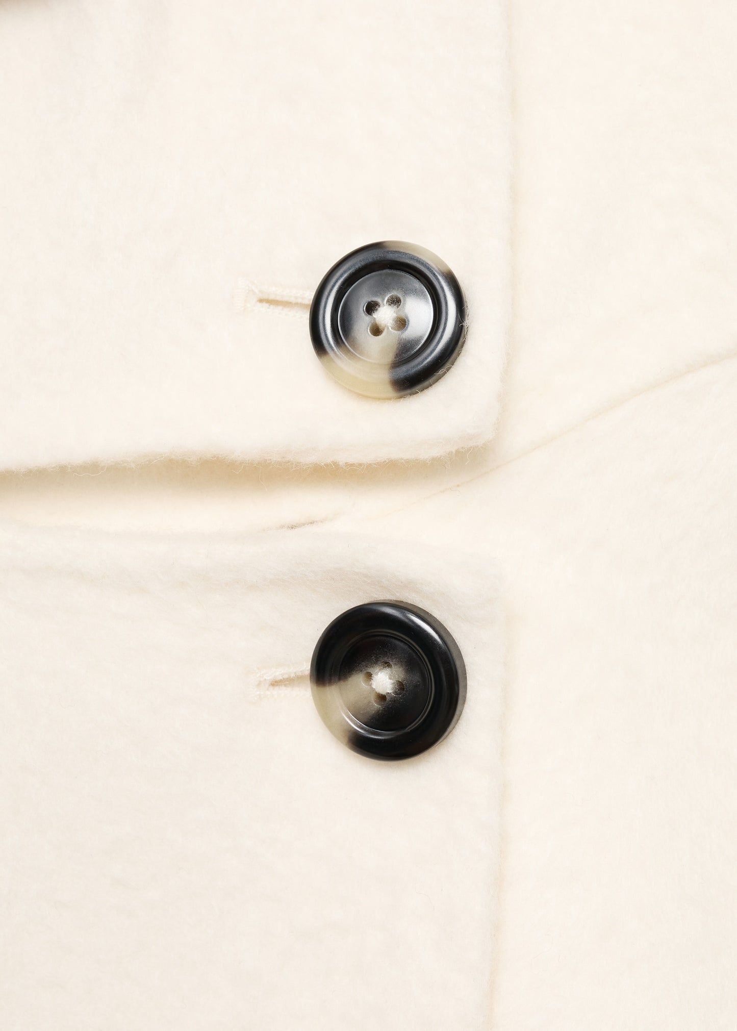 Wool funnel neck coat
