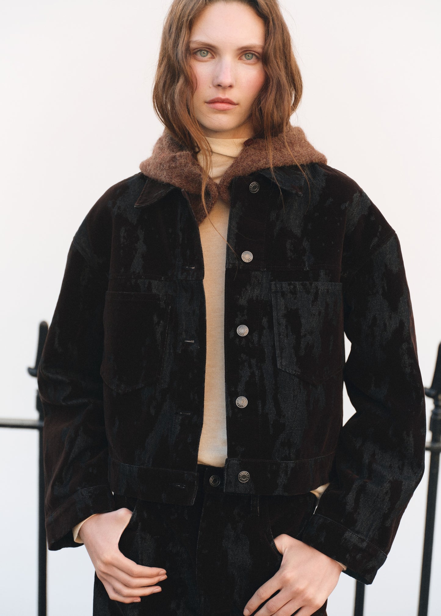 Devoré denim jacket
