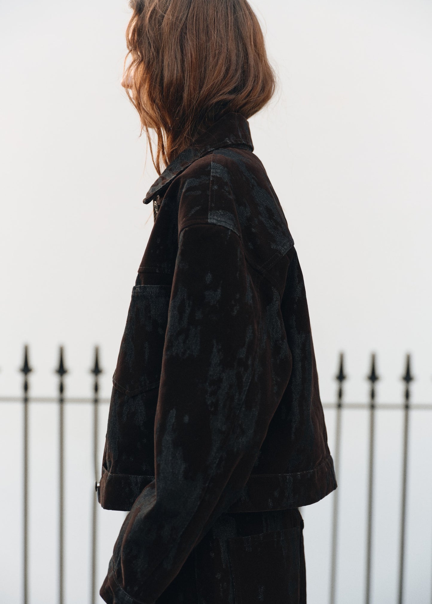 Devoré denim jacket