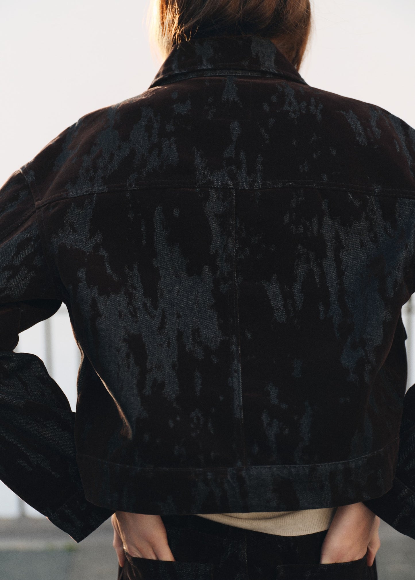 Devoré denim jacket