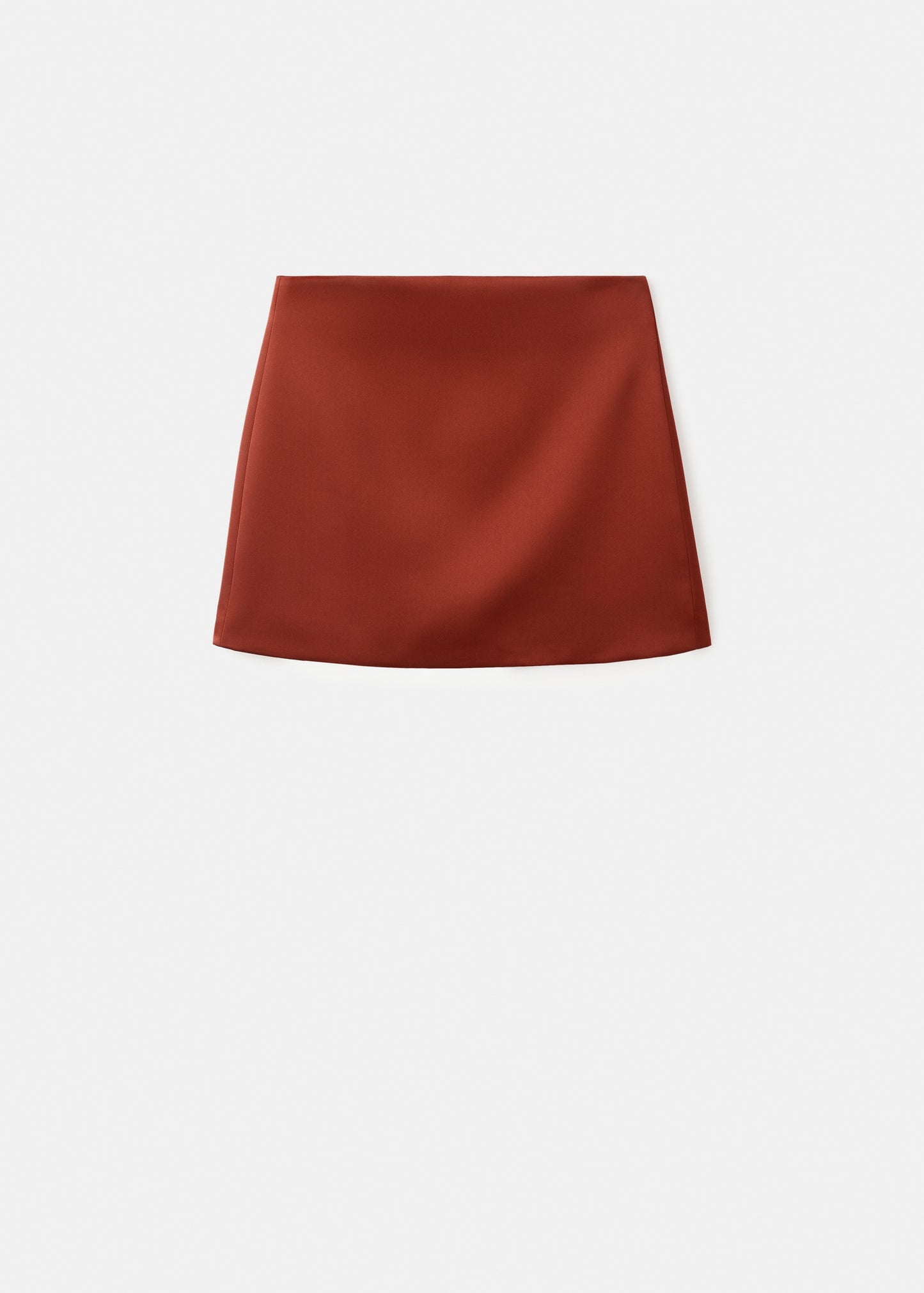 Satin short skirt