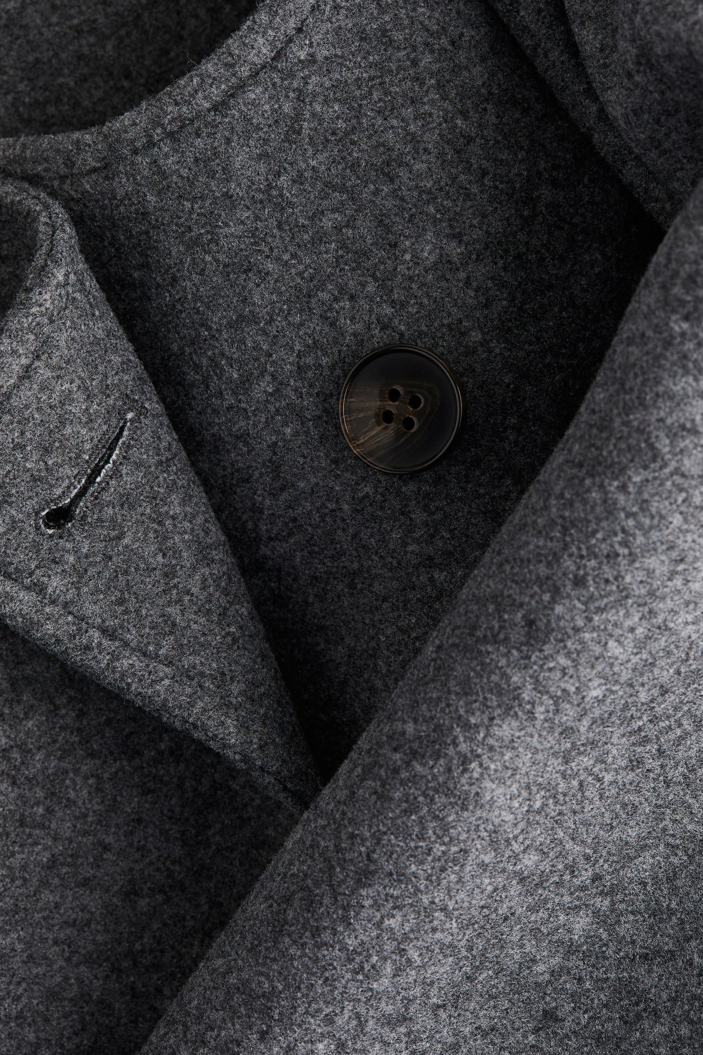 Scarf-detail coat