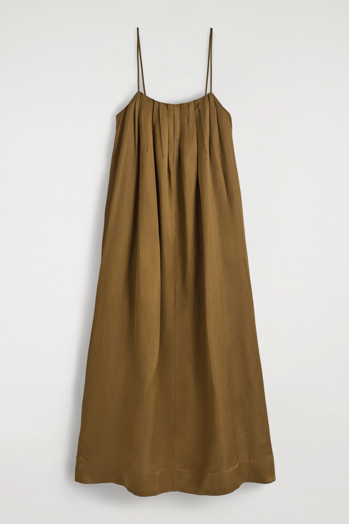 Pleated Fluid Maxi Dress