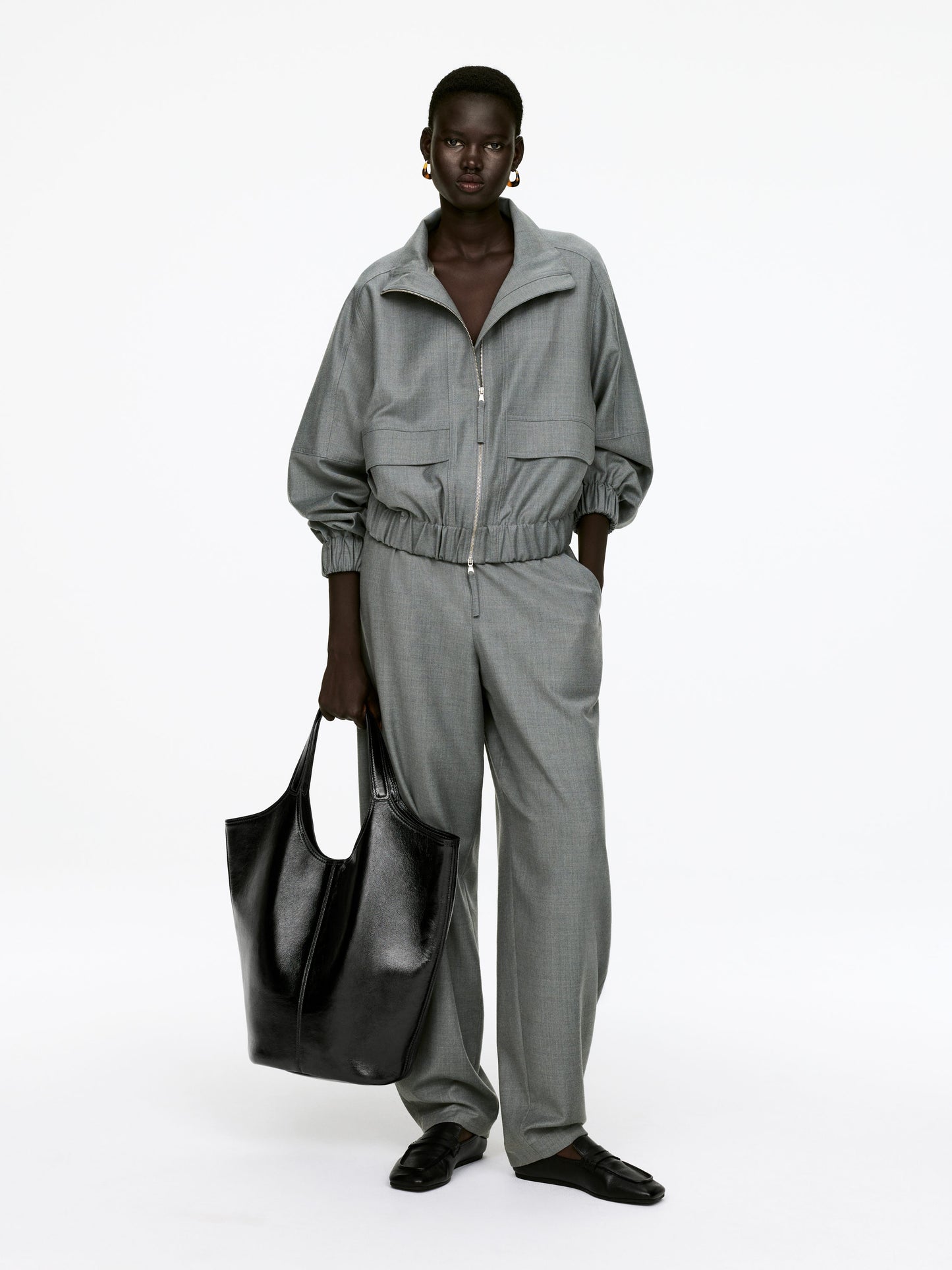 Patent Leather Tote Bag