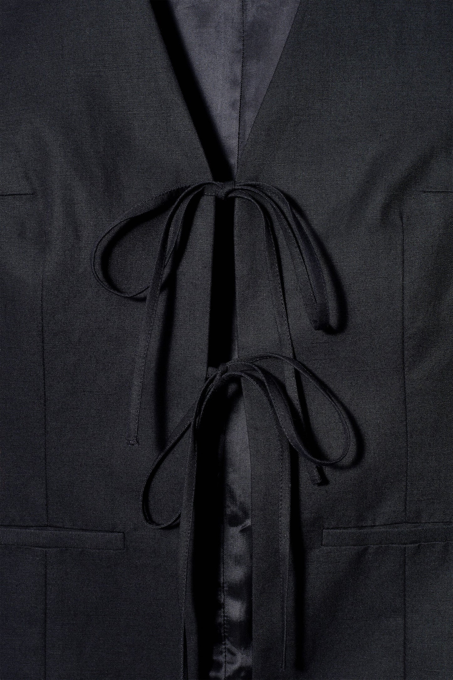 Tie-front waistcoat