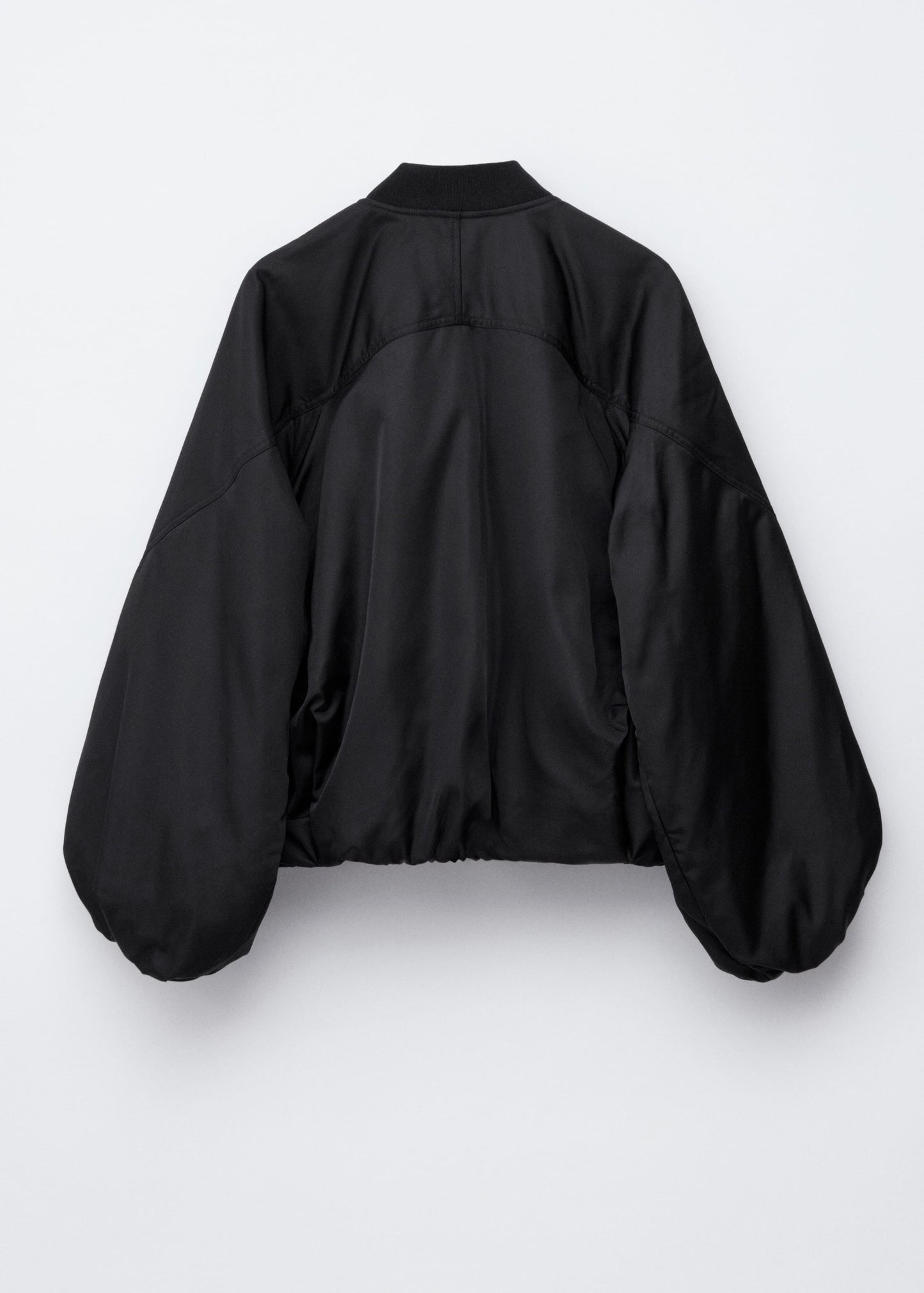 Voluminous-Sleeve Bomber Jacket