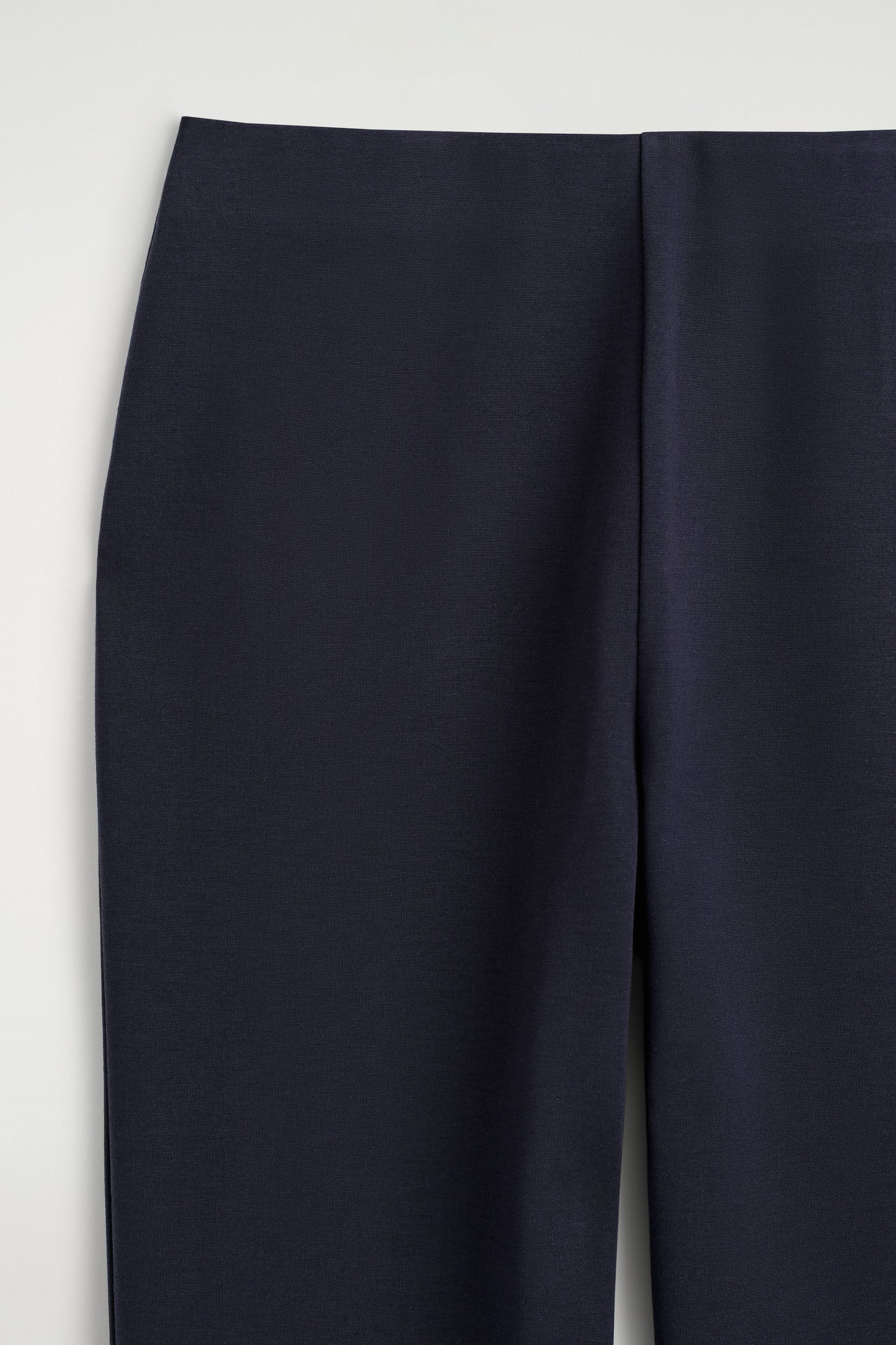 Elasticated Straight-Leg Jersey Trousers